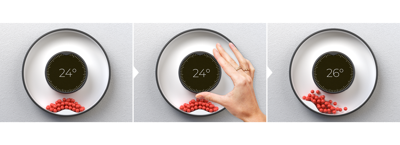 Thermostat，concept，Design，Smart home，industrial design，