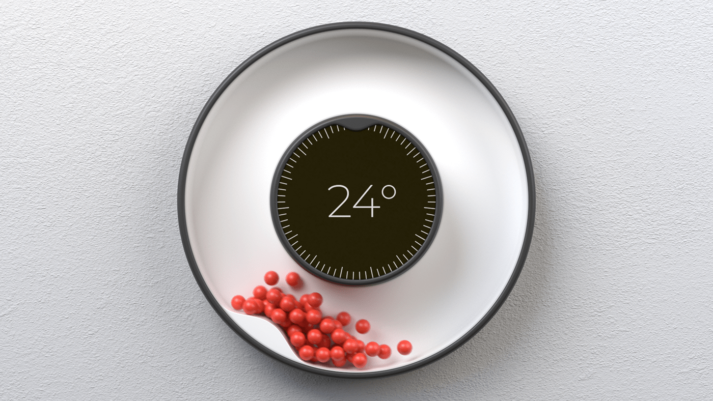 Thermostat，concept，Design，Smart home，industrial design，