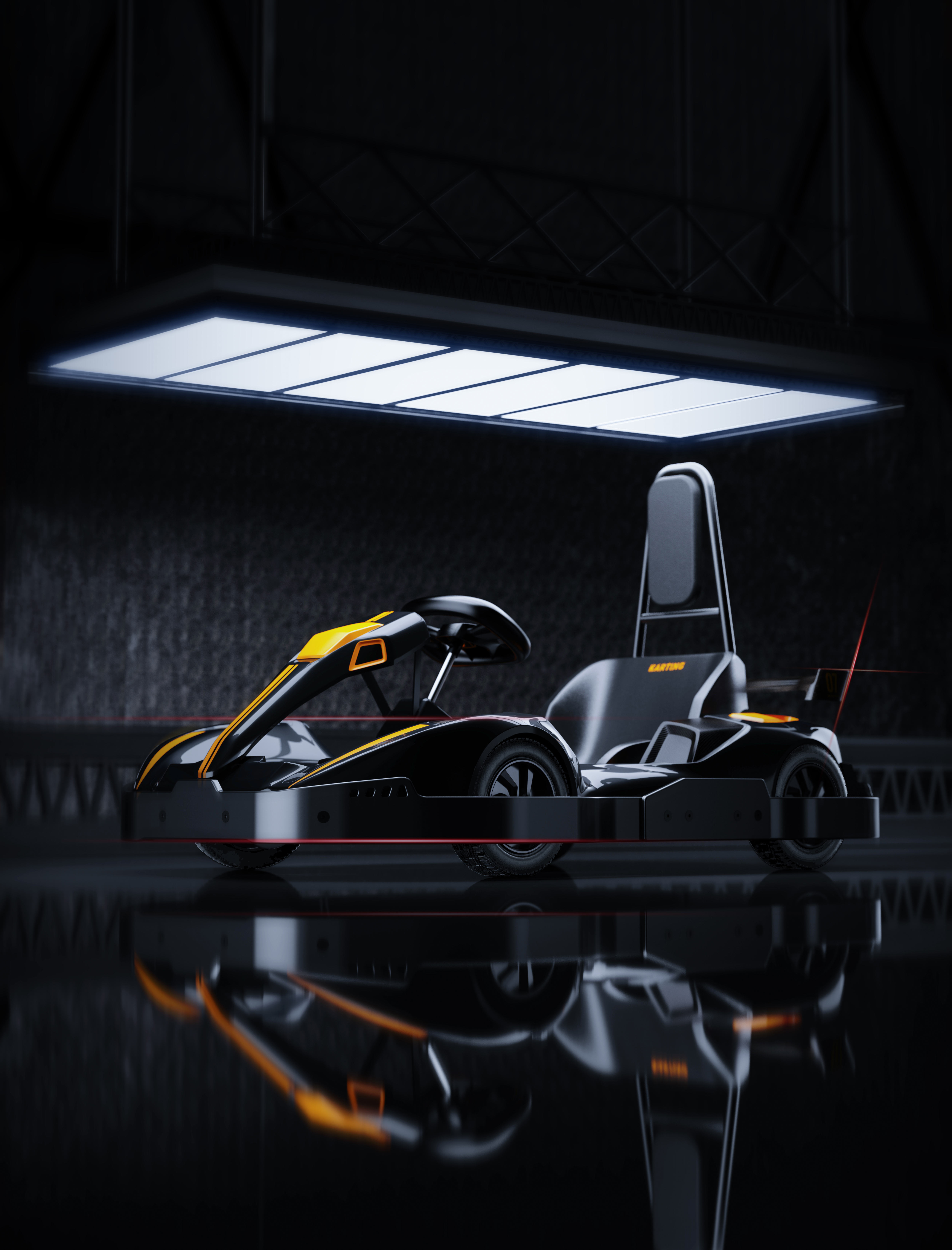 Heat wave design，Kart exterior design，Coating design，