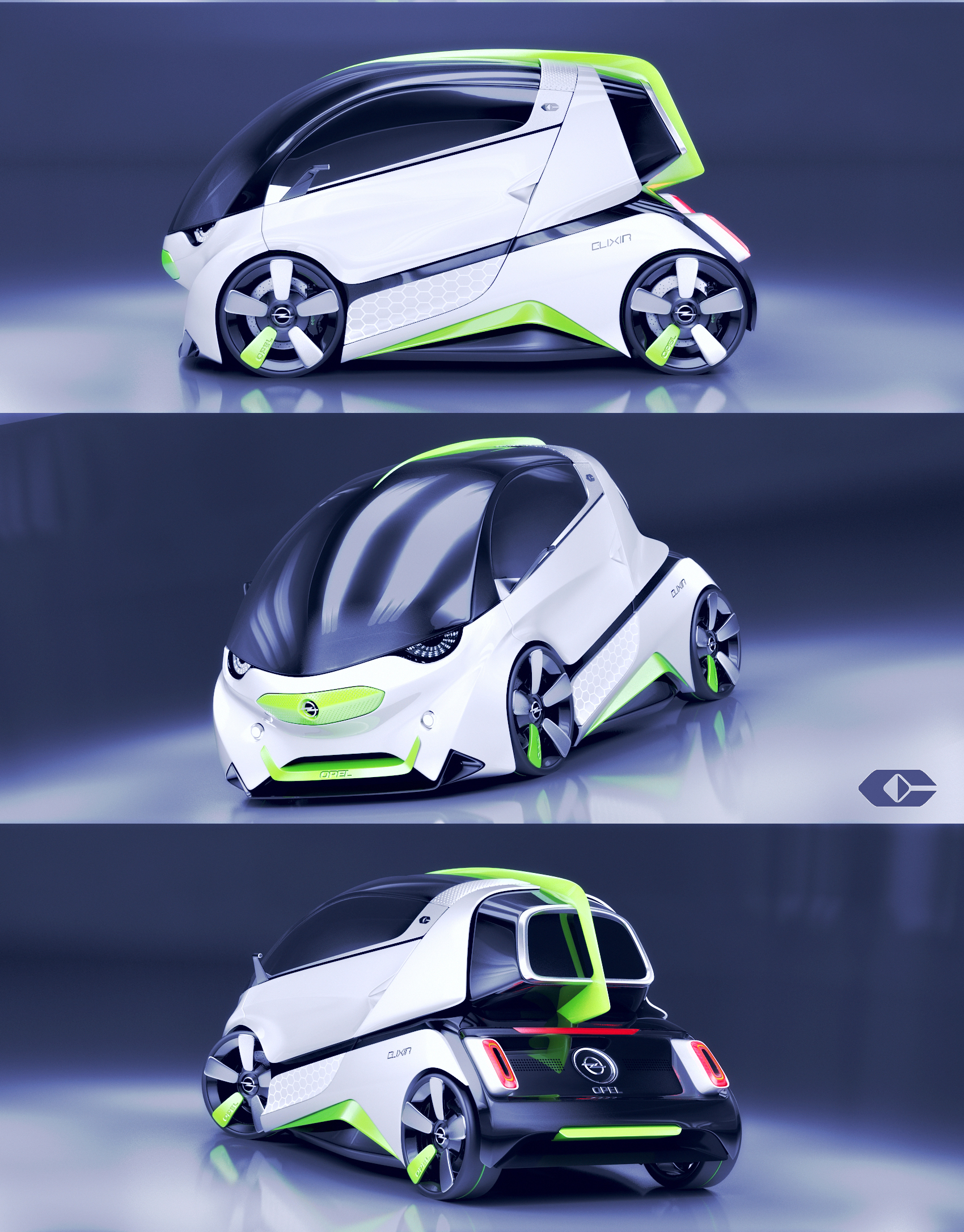 Concept Car，automobile，Automobile design，Opel ，Elixir，
