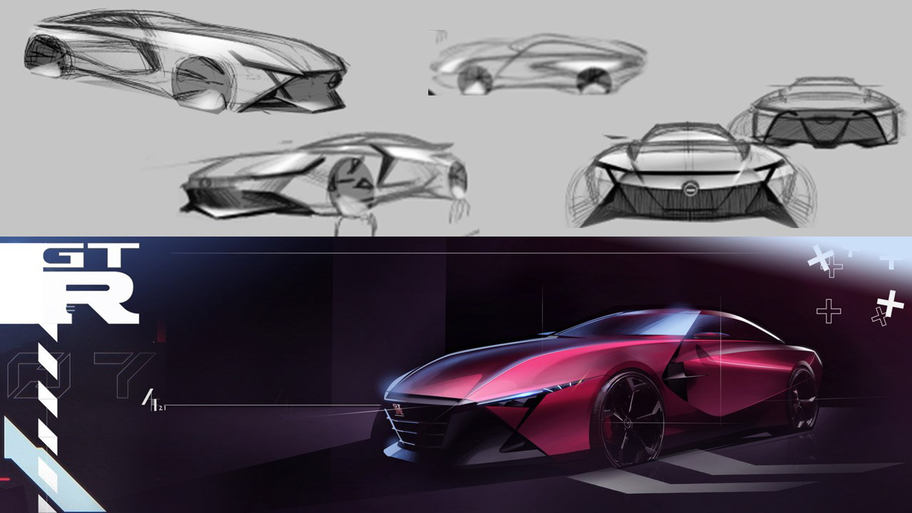 conceptual design，Sports car，Automobile design，cgi，