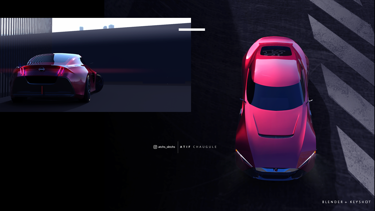 conceptual design，Sports car，Automobile design，cgi，