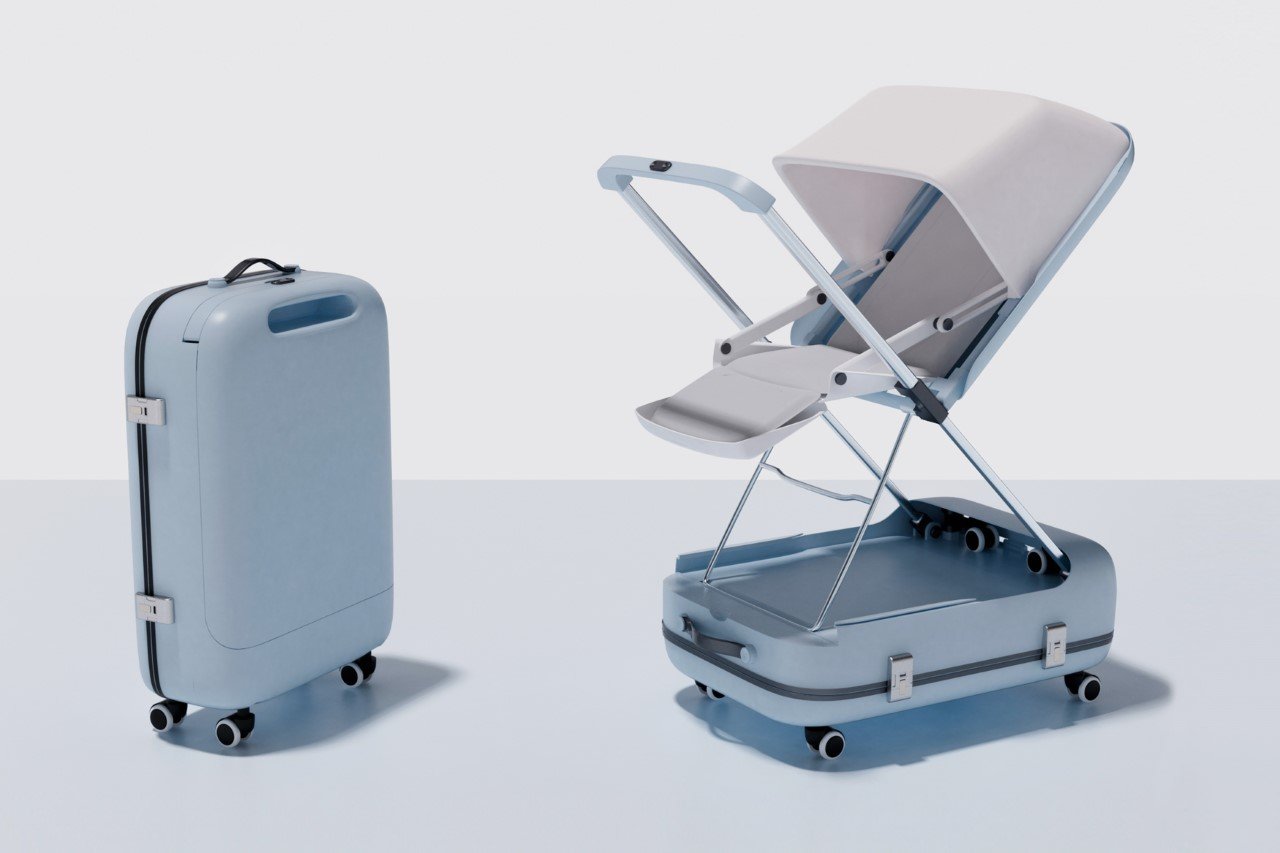 suitcase，baby carriage，multi-function，