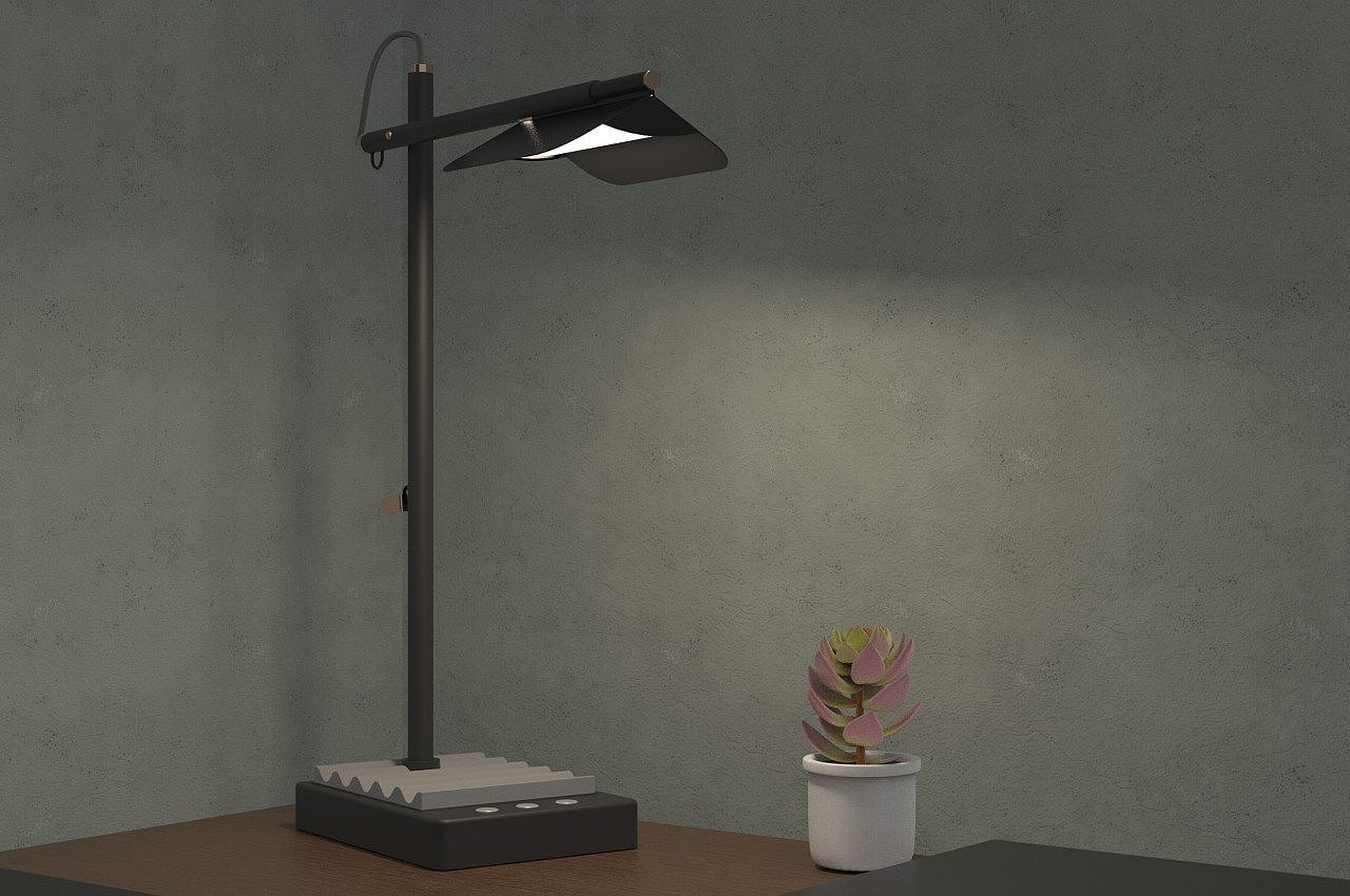 Desk lamp，concise，product design，Appearance design，delicate，QUELLE，