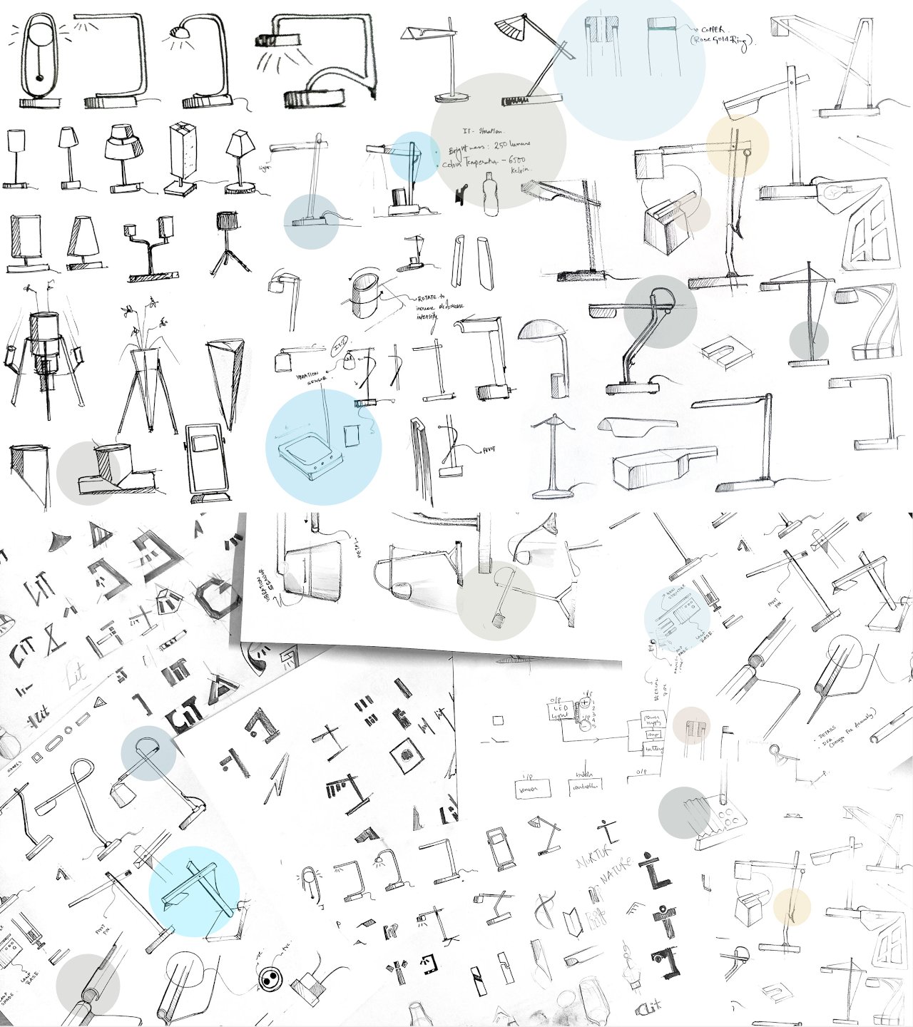 Desk lamp，concise，product design，Appearance design，delicate，QUELLE，