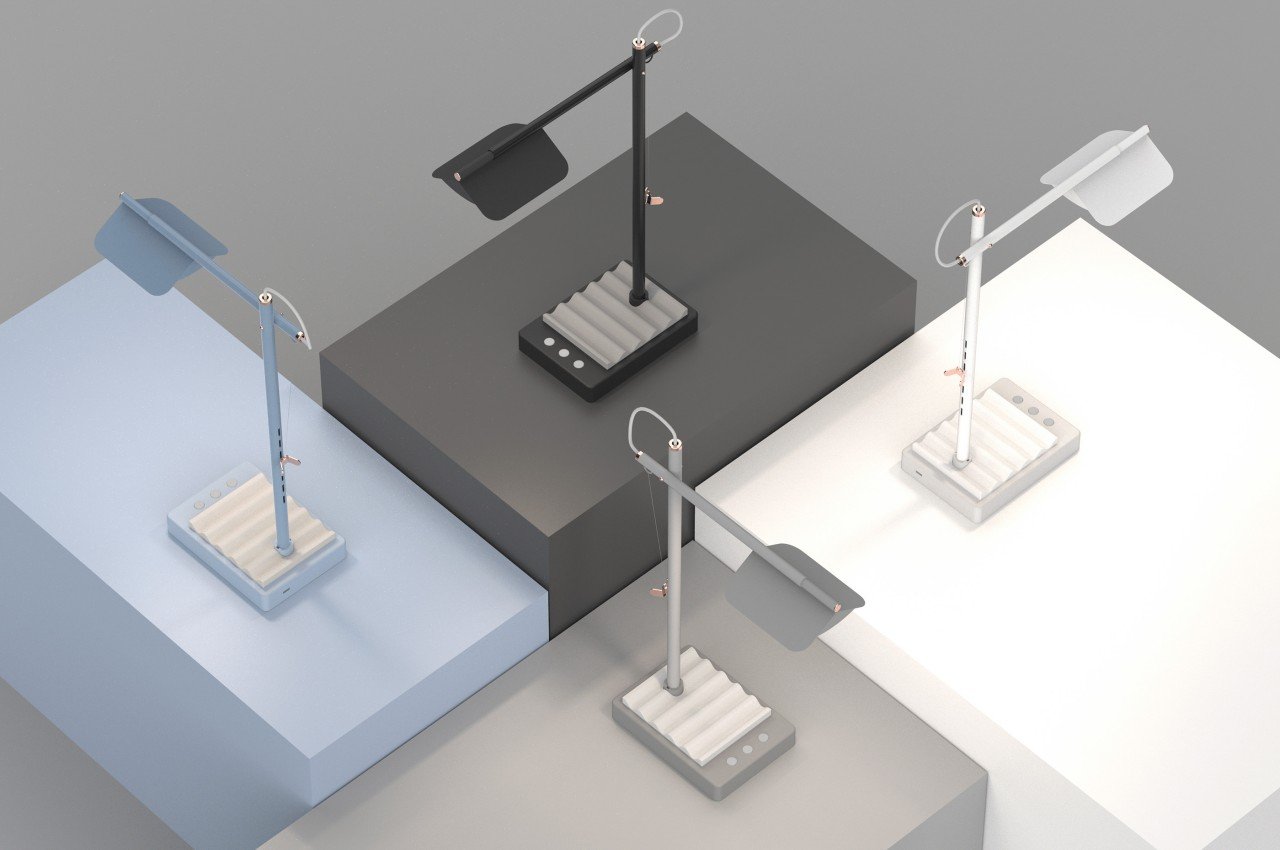 Desk lamp，concise，product design，Appearance design，delicate，QUELLE，