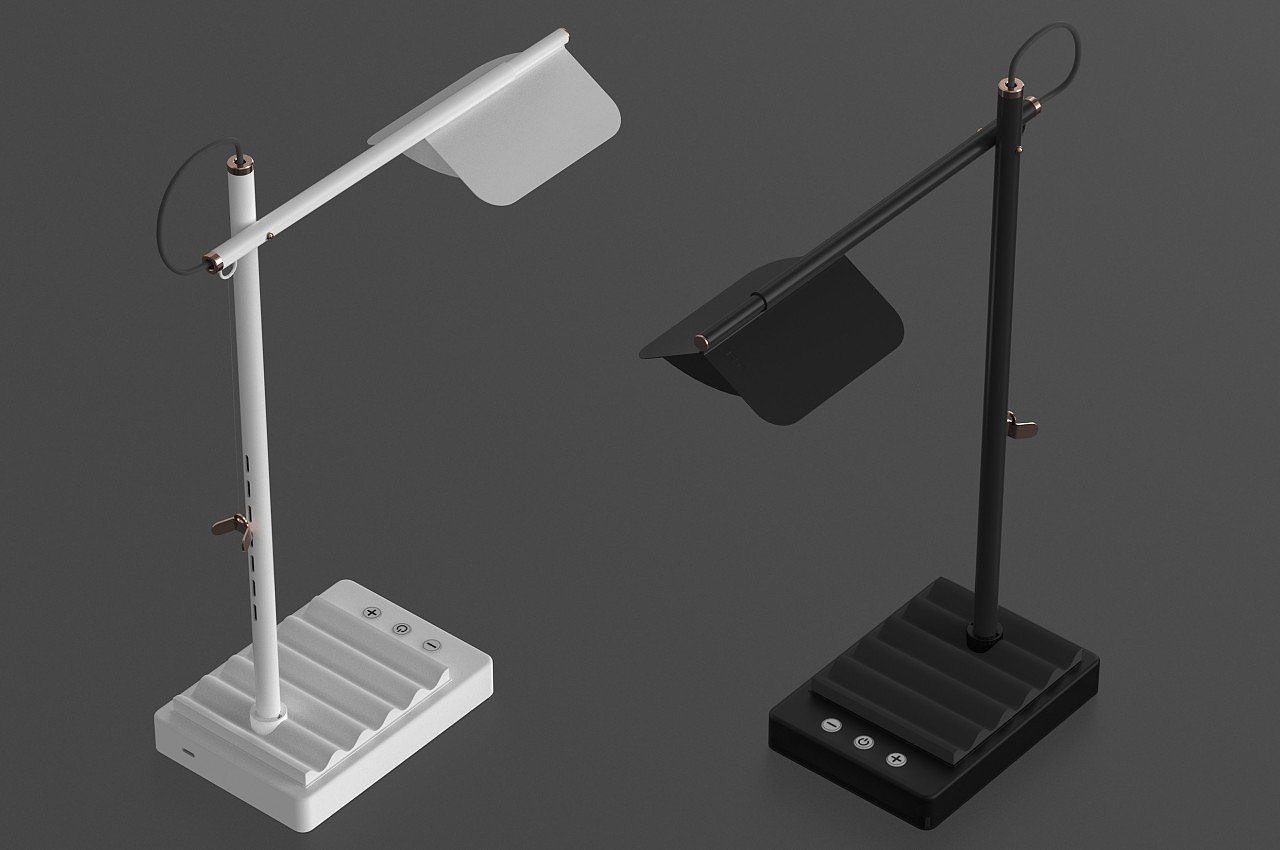 Desk lamp，concise，product design，Appearance design，delicate，QUELLE，