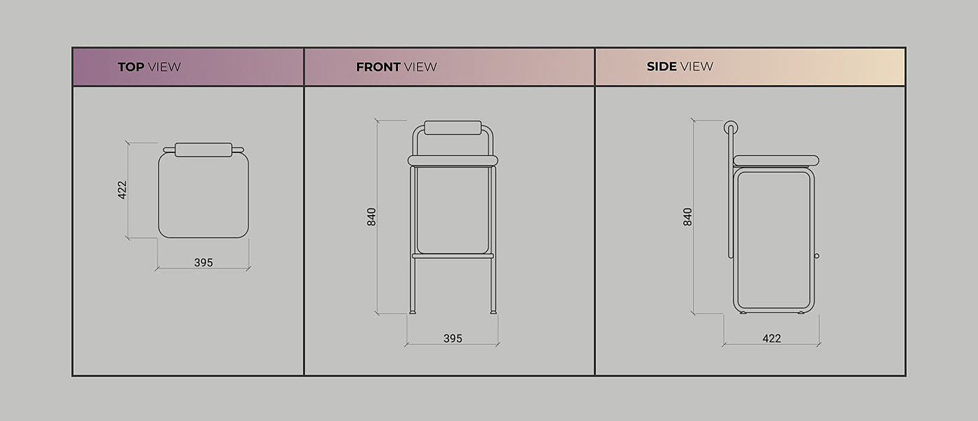 product design，Appearance design，exquisite，High chair，
