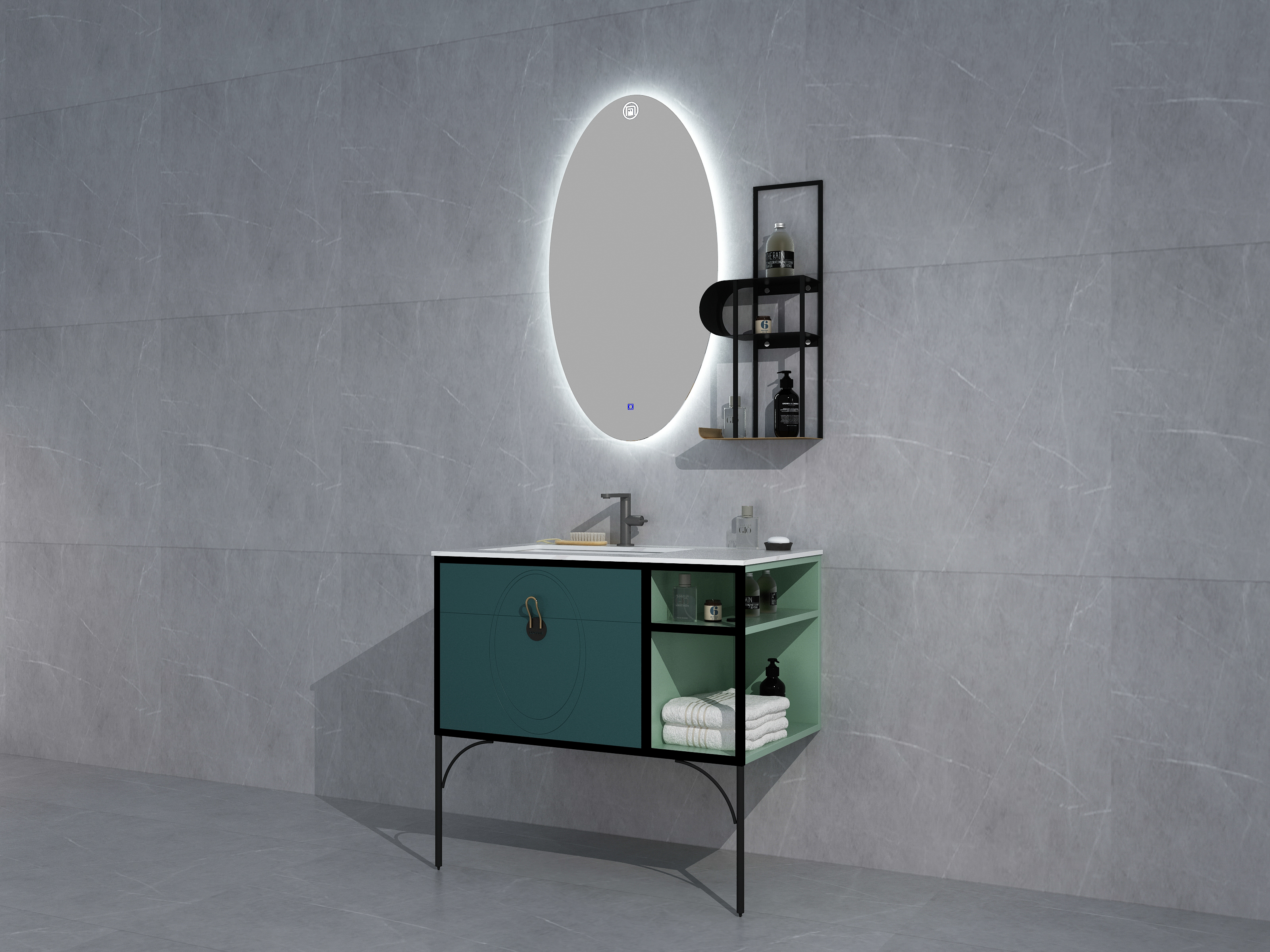 Stainless steel bathroom cabinet，Bathroom cabinet，Wash basin，Wash basin，product design，bathroom，