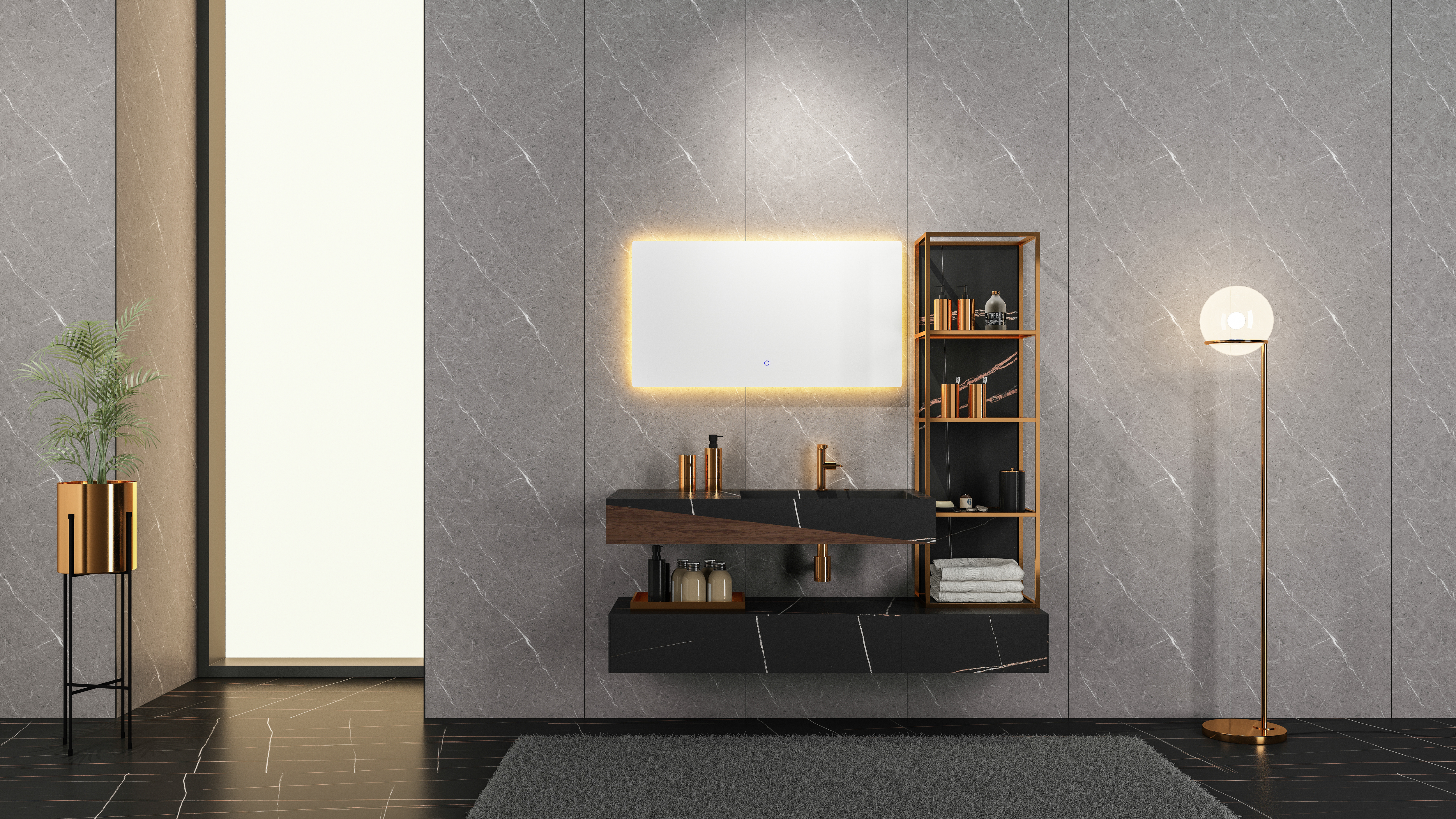 Bathroom cabinet，Light luxury，kitchen and toilet，product design，Rock slab，Bathroom cabinet，Light luxury，kitchen and toilet，product design，Rock slab，