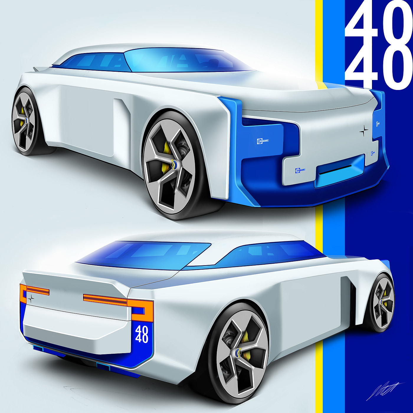 Polestar 4040，Car，Retro，automotive，Volvo 240，