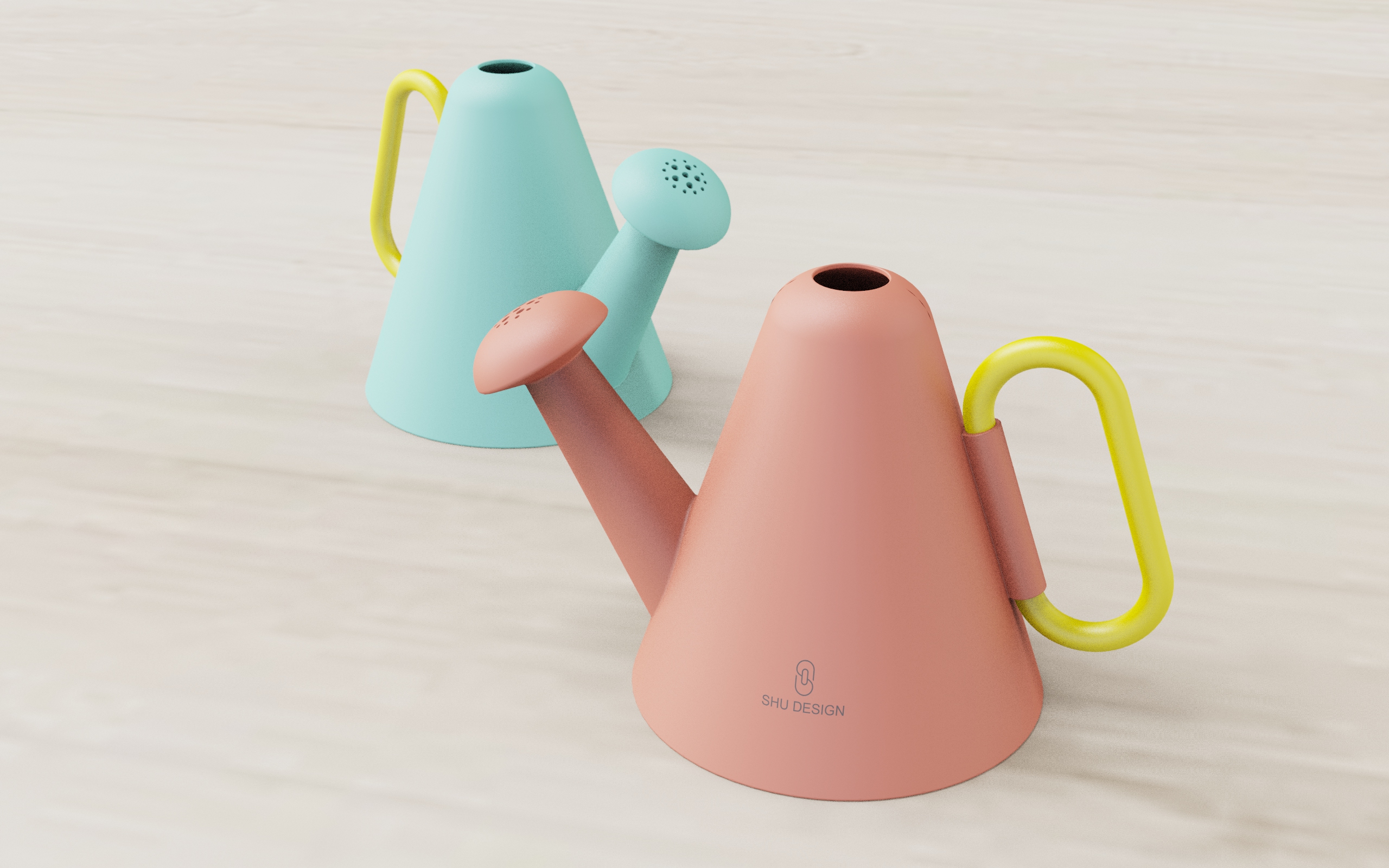 Watering can design，Modeling foundation，industrial design，Geometric modeling，Chamfer products，Office products，Modeling design，Design tutorial，
