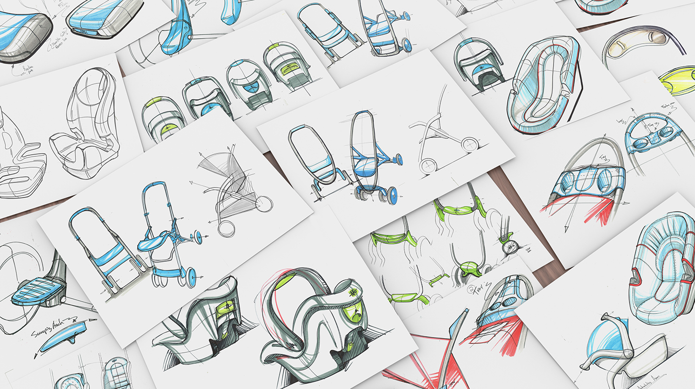 children，chair，Safety seat，garden cart，Hand drawn，