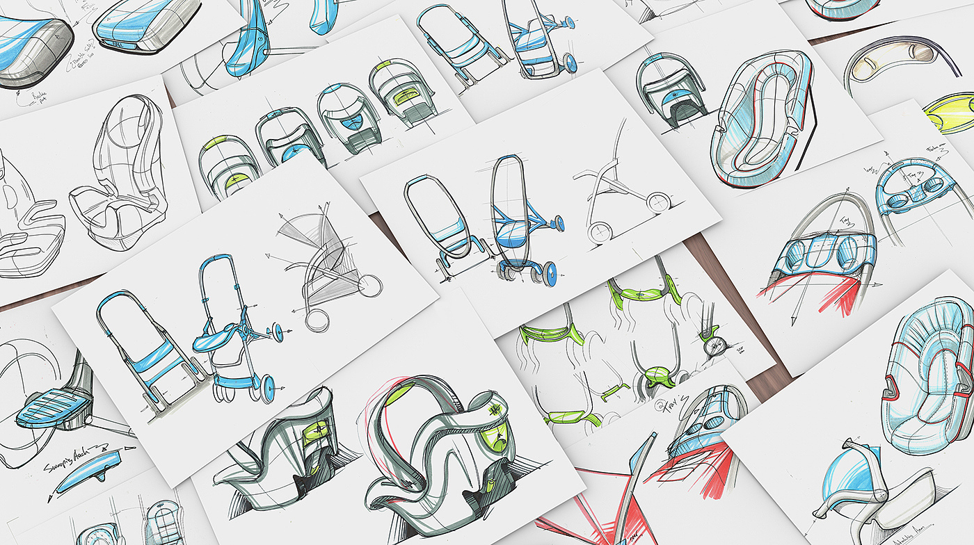 children，chair，Safety seat，garden cart，Hand drawn，