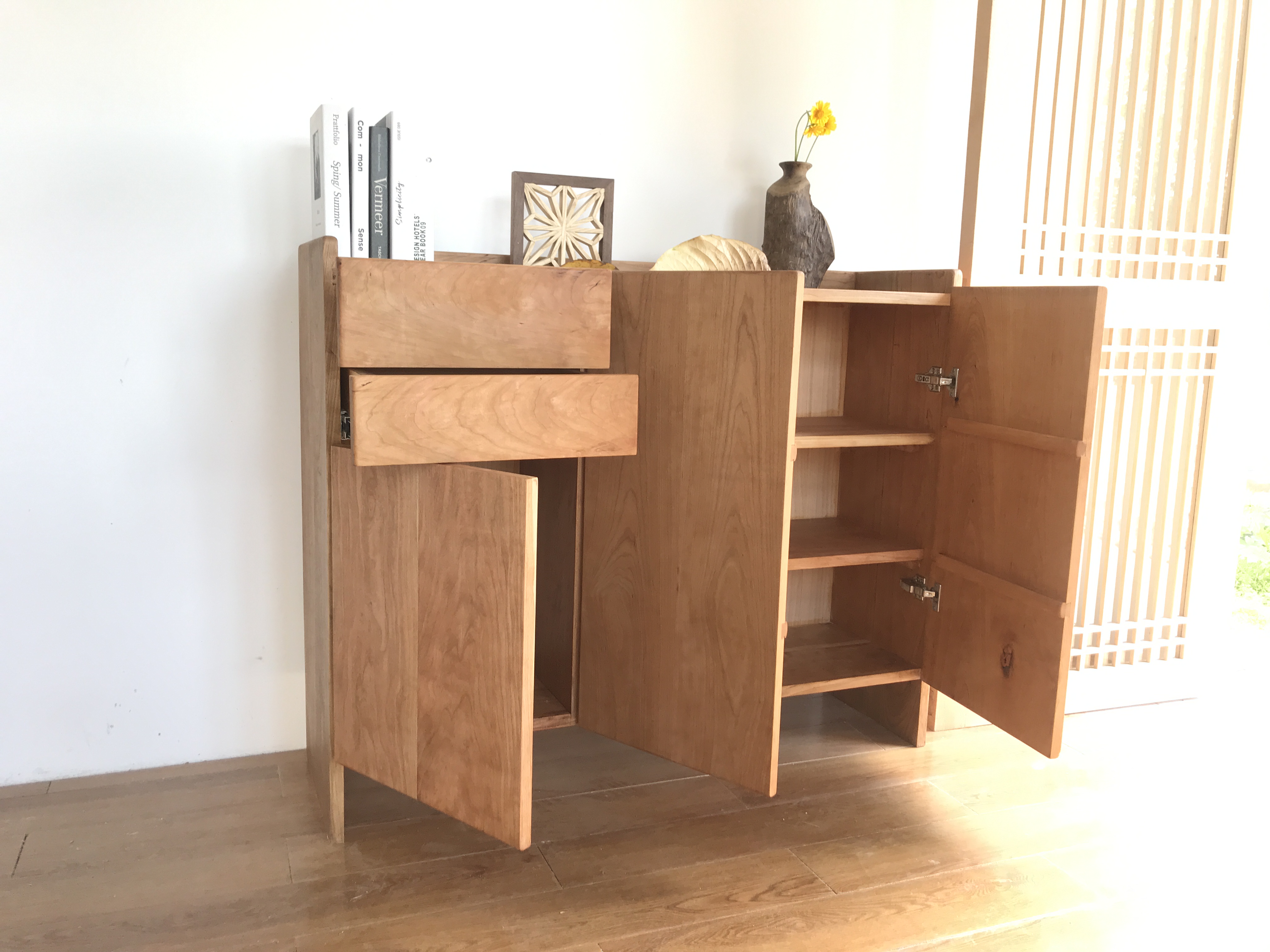 Shoe cabinet，Solid wood furniture，Furniture making，Handmade woodwork，