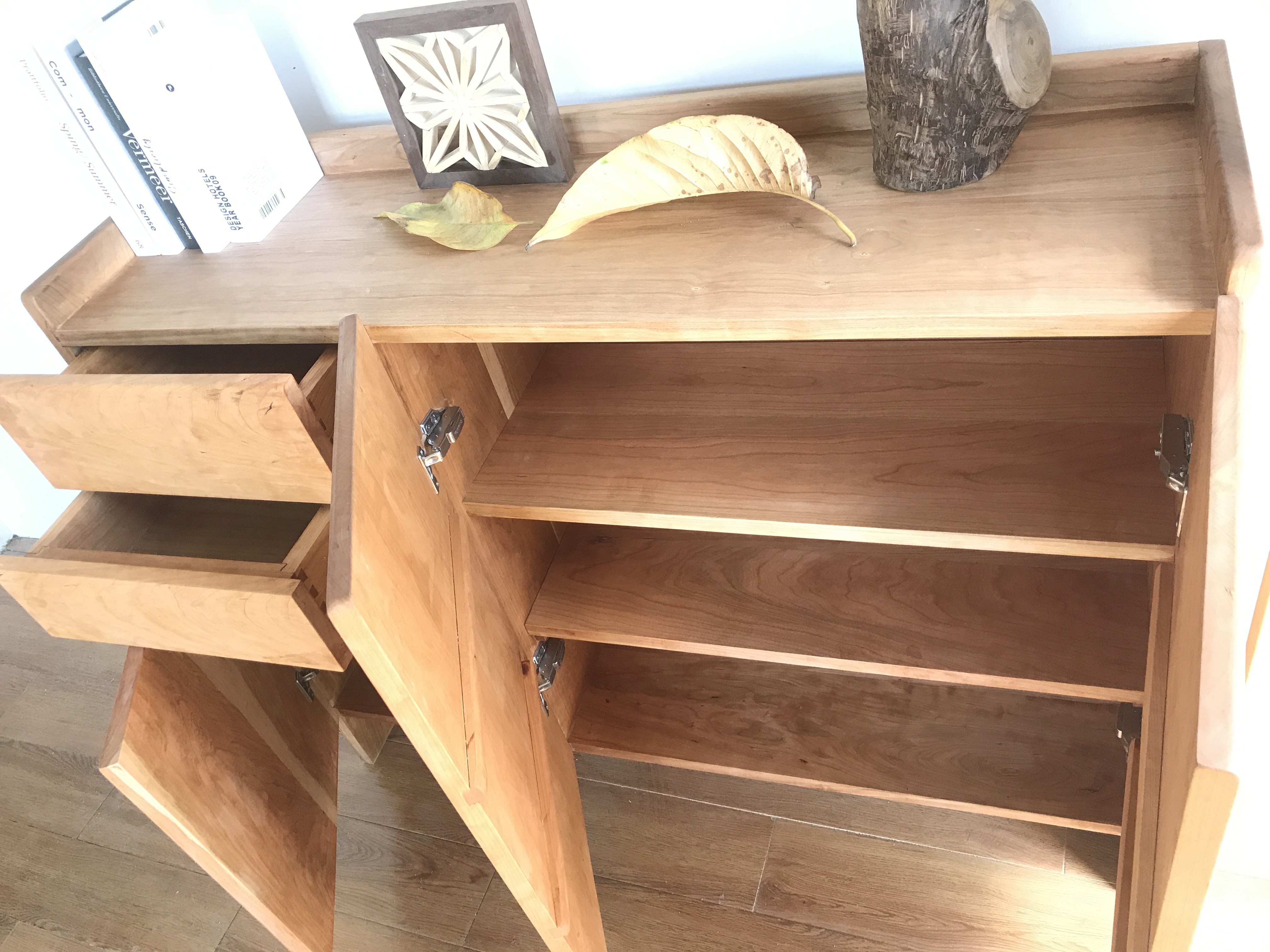 Shoe cabinet，Solid wood furniture，Furniture making，Handmade woodwork，