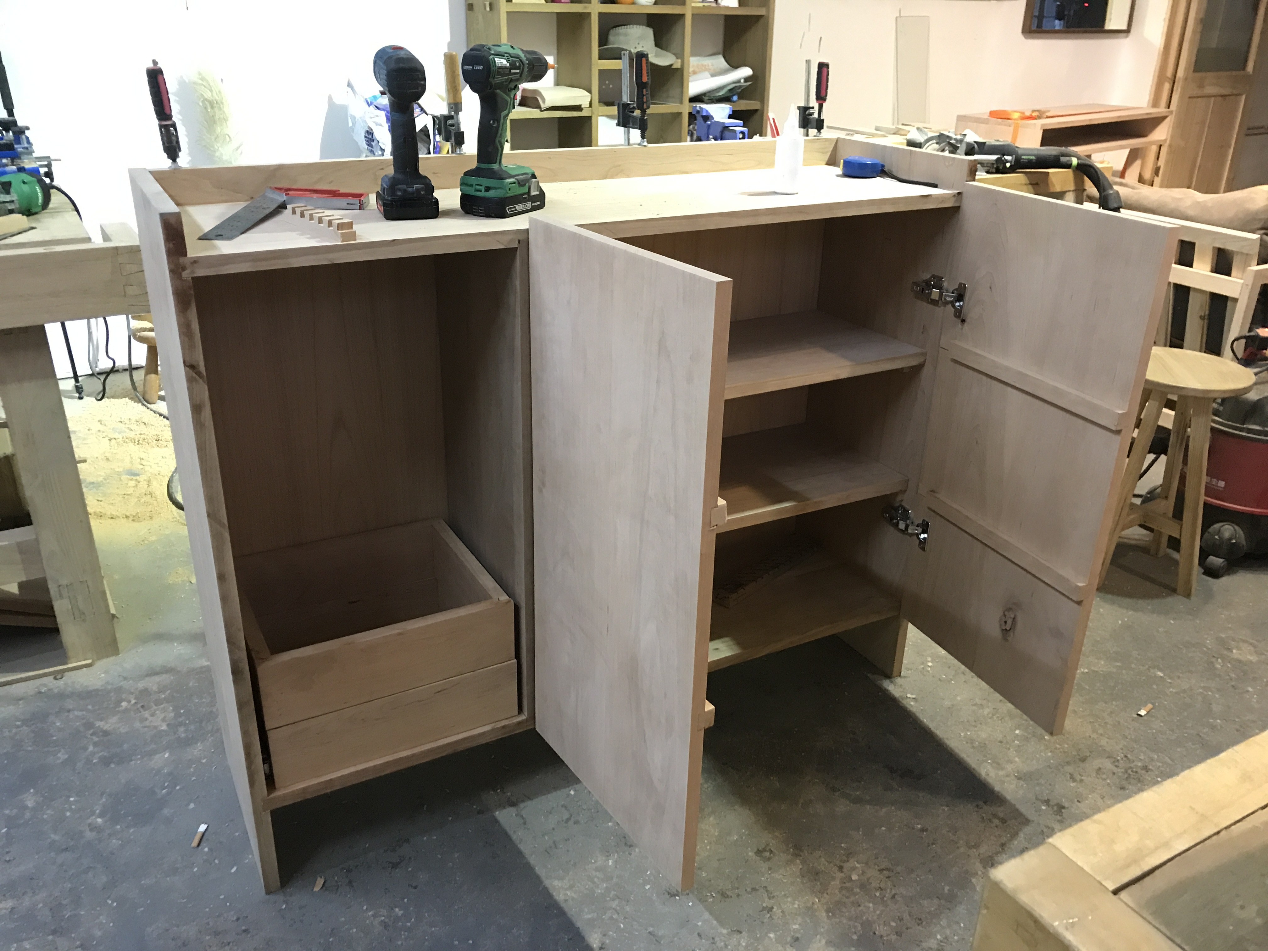 Shoe cabinet，Solid wood furniture，Furniture making，Handmade woodwork，