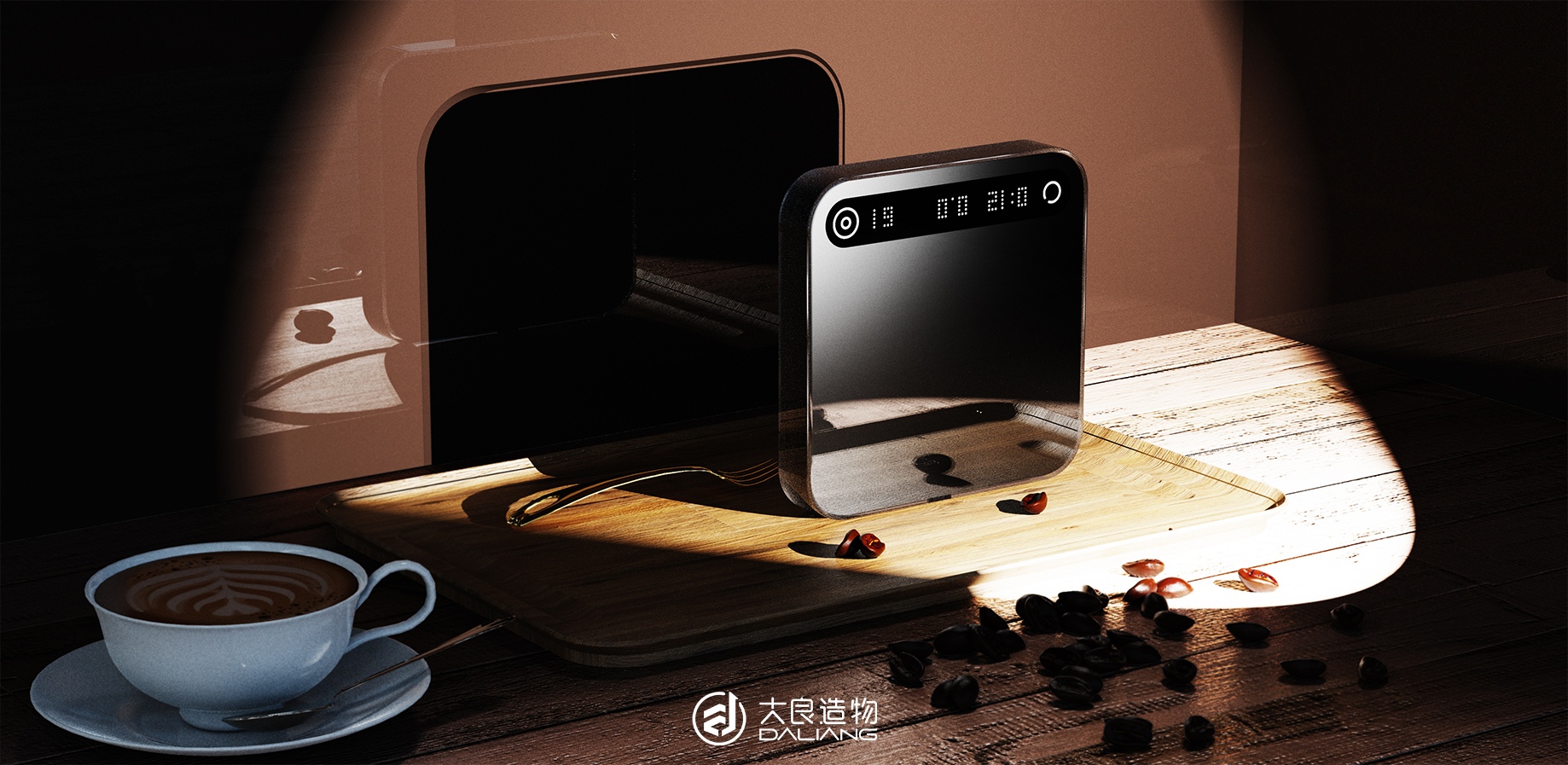 Coffee electronic scale，Coffee，household electrical appliances，Appearance design，Structural design，