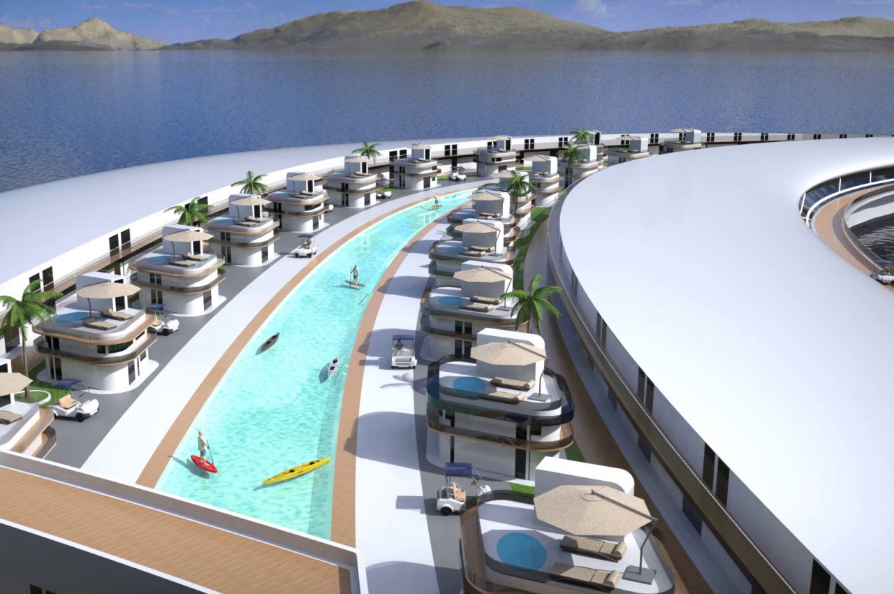 terayacht，Pangeos，luxurious，park，Turtle，bionics，Cruise，yacht，