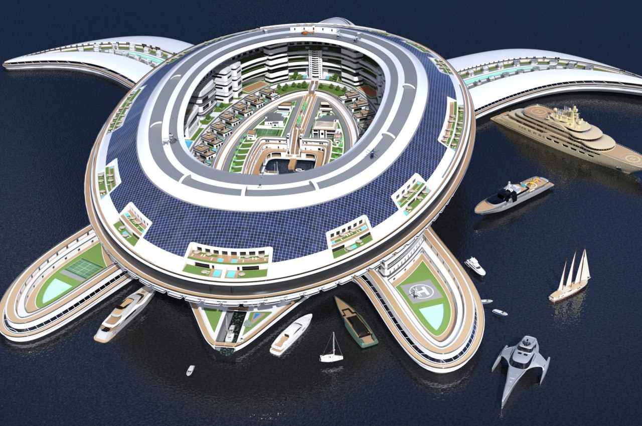 terayacht，Pangeos，luxurious，park，Turtle，bionics，Cruise，yacht，