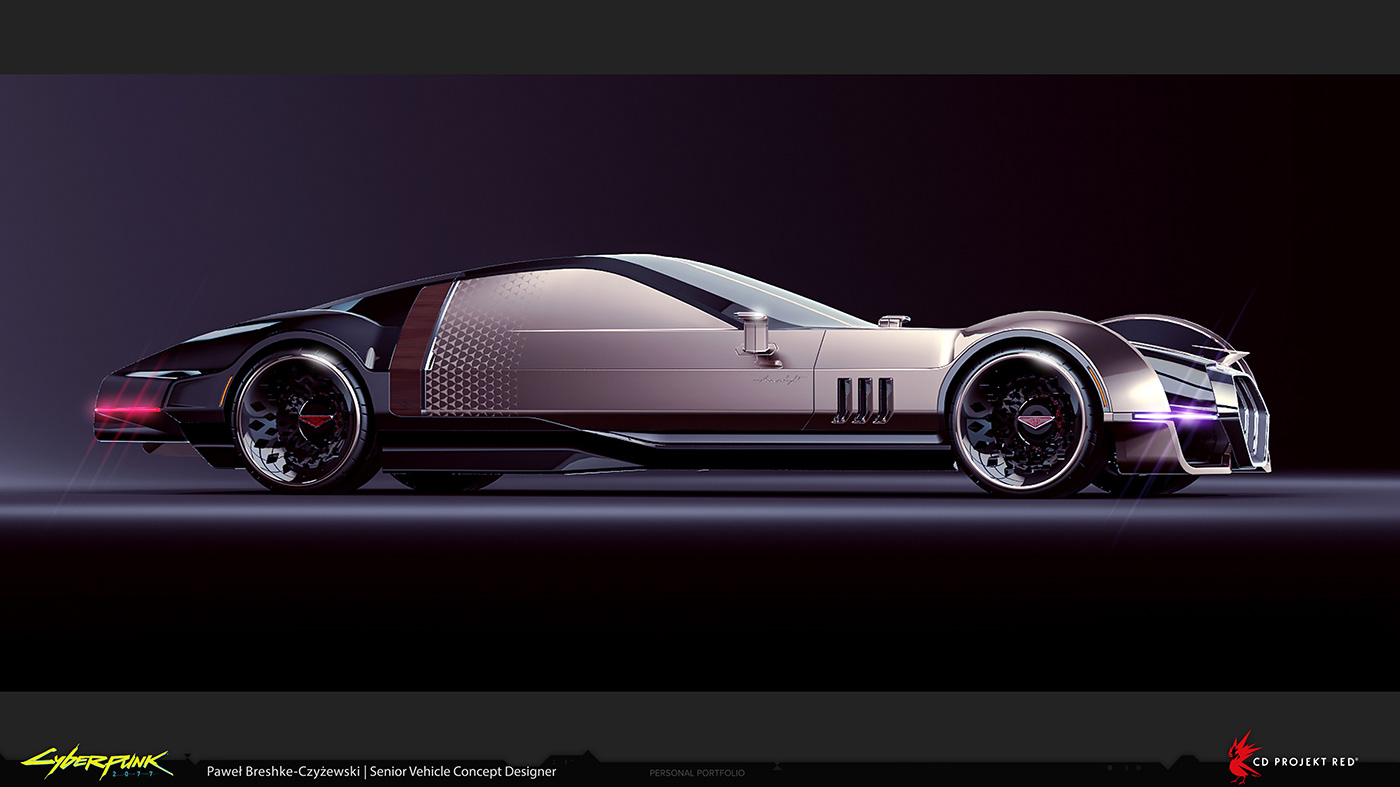 CYBERPUNK，2077，Rayfield，AERONDNIGHT，Automobile design，conceptual design，