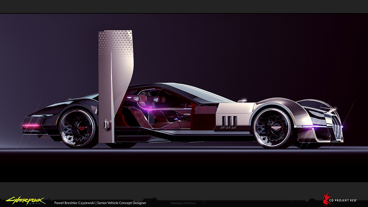 CYBERPUNK，2077，Rayfield，AERONDNIGHT，Automobile design，conceptual design，
