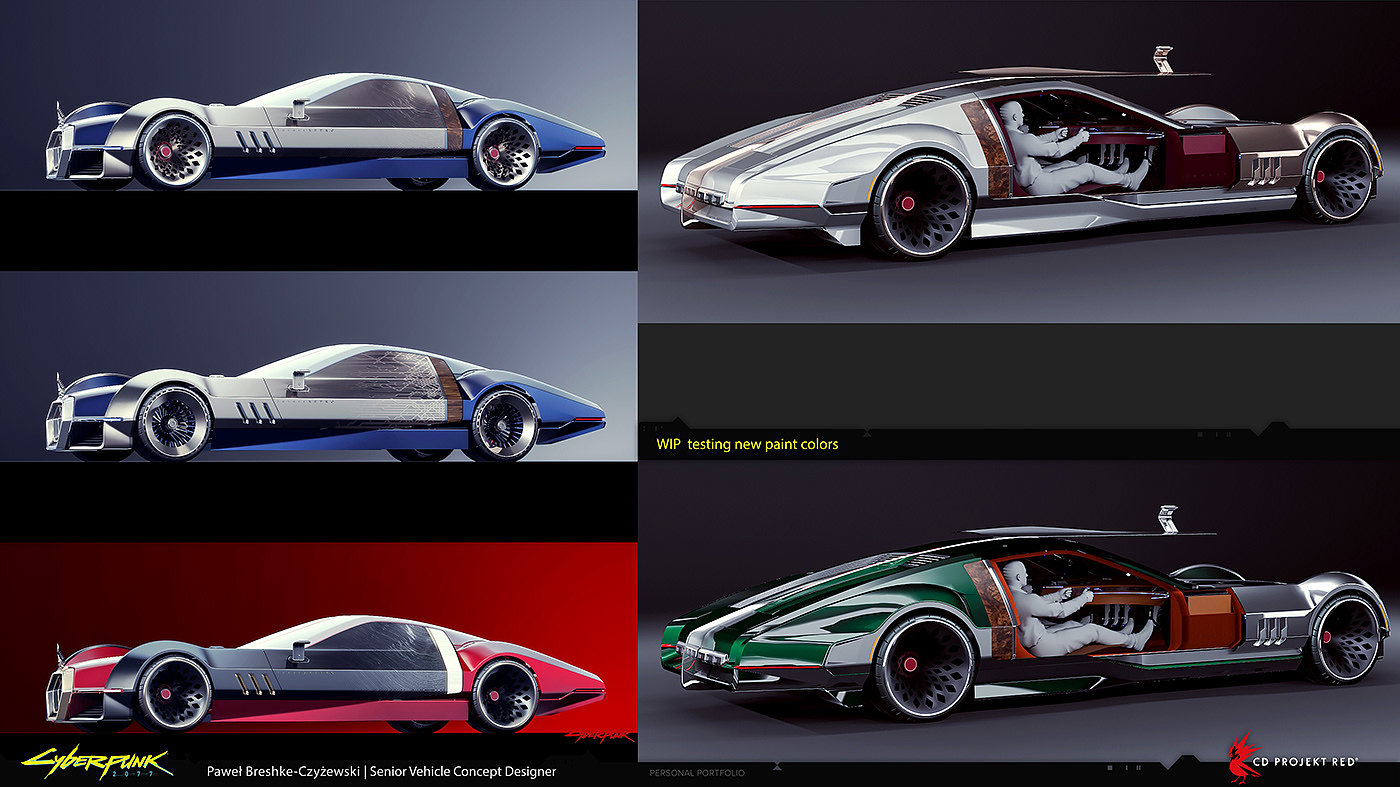 CYBERPUNK，2077，Rayfield，AERONDNIGHT，Automobile design，conceptual design，