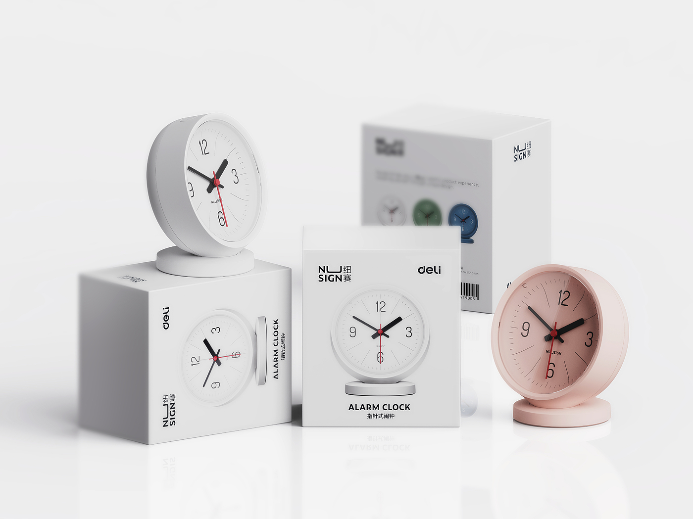 Newsay，alarm clock，Pointer，modern，Simplicity，