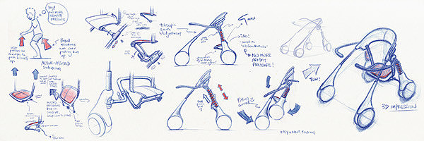 children，Walker，Balance car，Design Research，design analysis ，sketch，