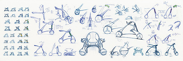 儿童，学步车，平衡车，设计研究，设计分析，草图，
