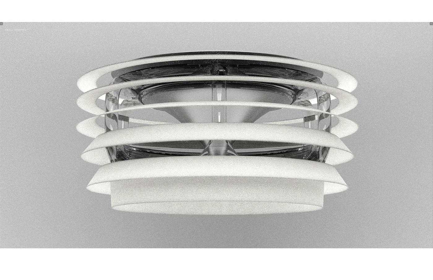 ceiling fan，Leafless，product design，Appearance design，exquisite，