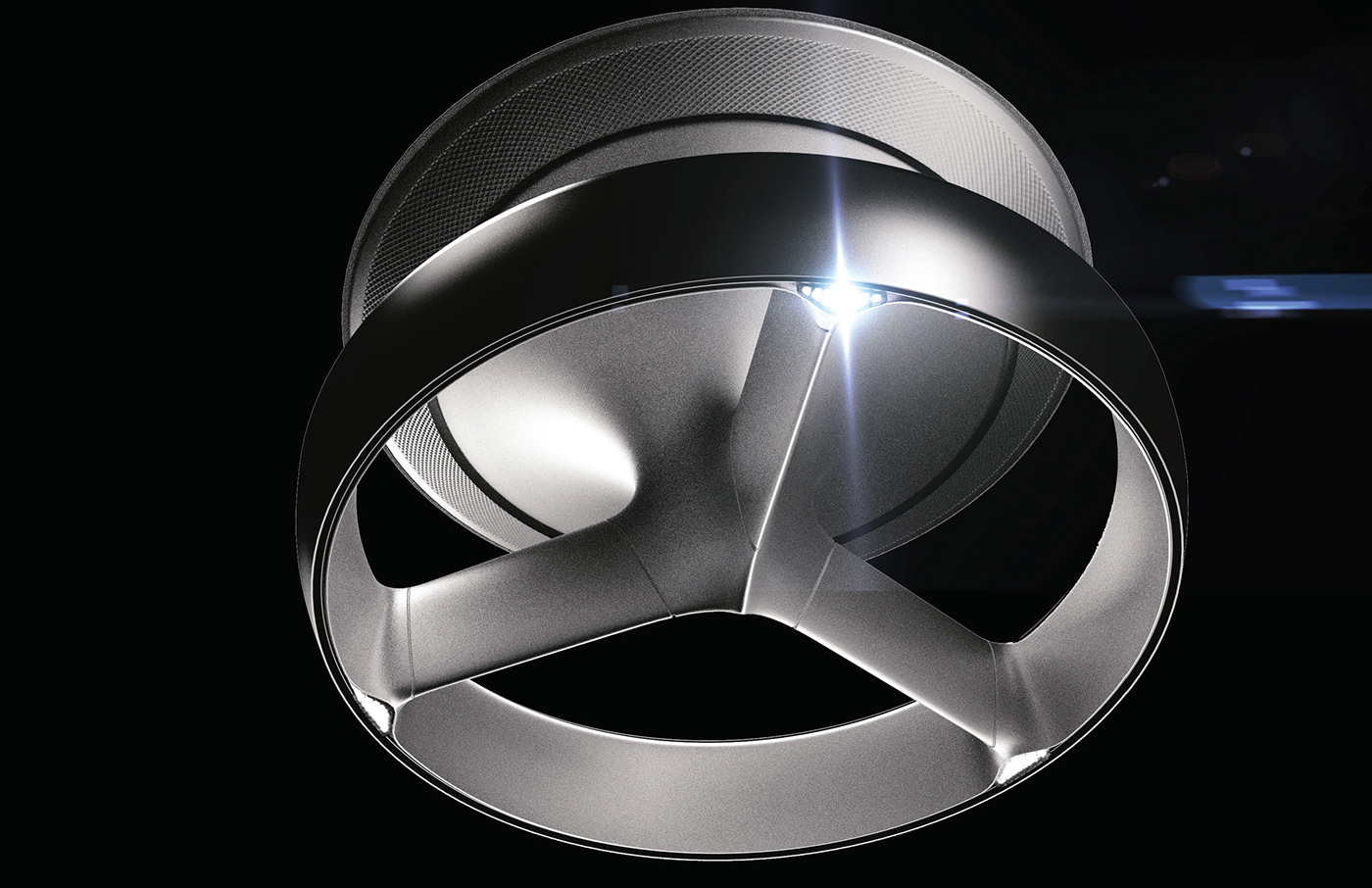 ceiling fan，Leafless，product design，Appearance design，exquisite，