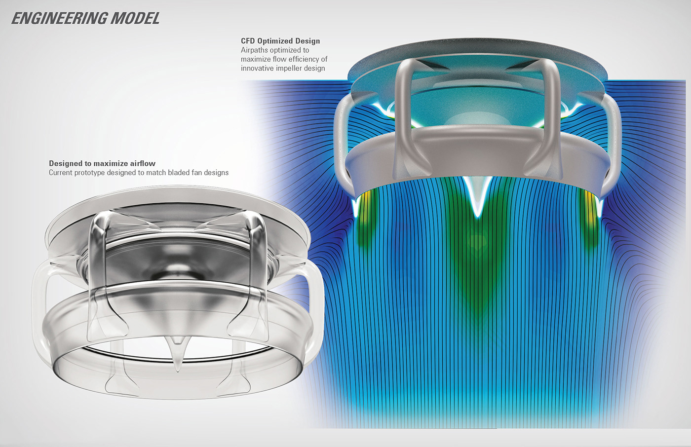 ceiling fan，Leafless，product design，Appearance design，exquisite，