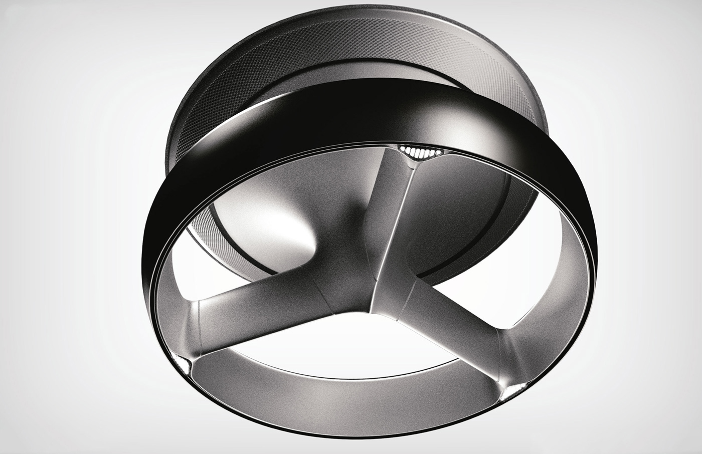 ceiling fan，Leafless，product design，Appearance design，exquisite，