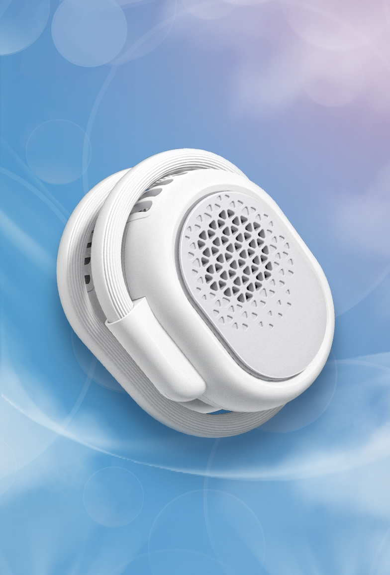 Portable and easy-to-store neck fan，