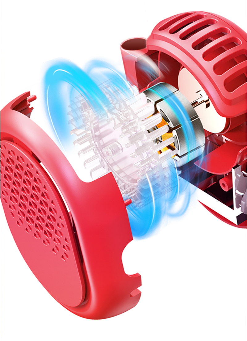Portable and easy-to-store neck fan，