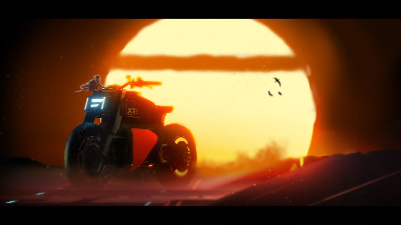 motorcycle，product design，Appearance design，Cool，