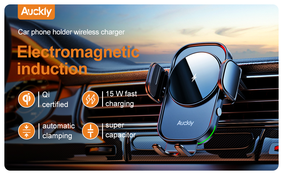 Wireless charging car bracket，