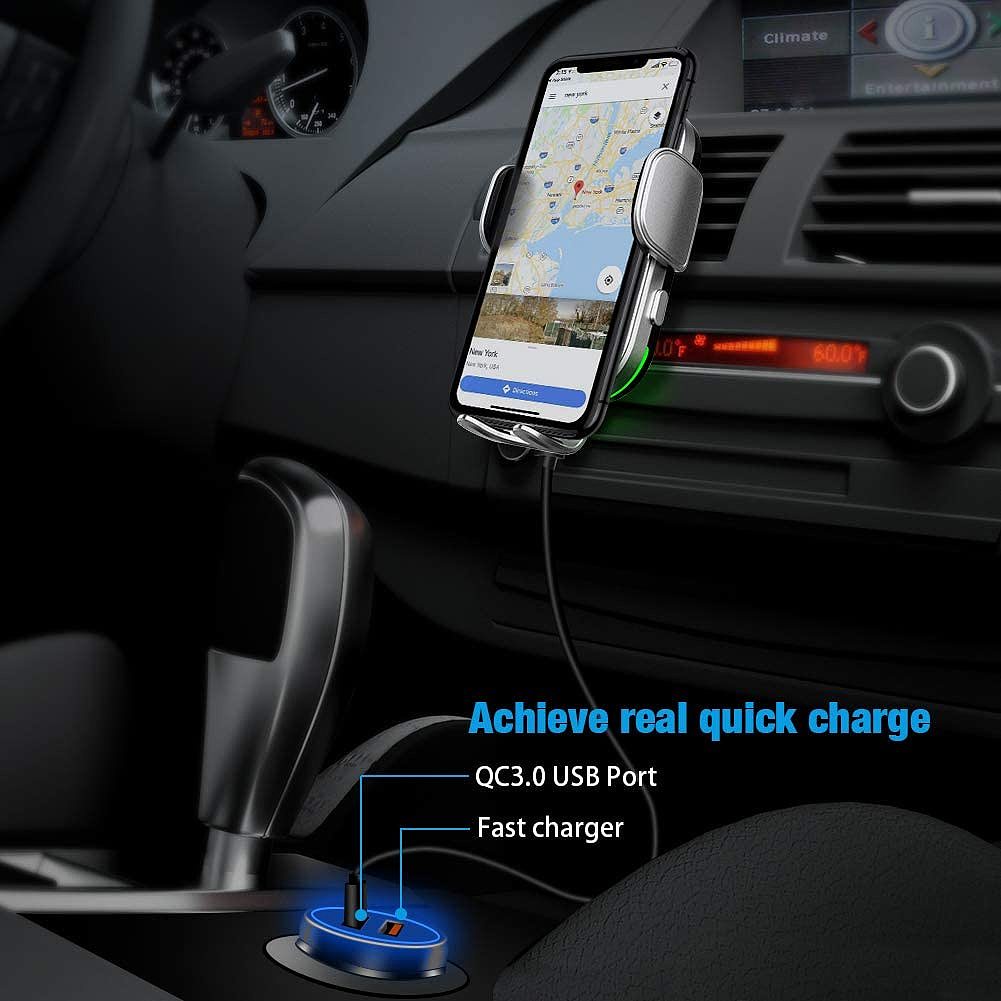 Wireless charging car bracket，