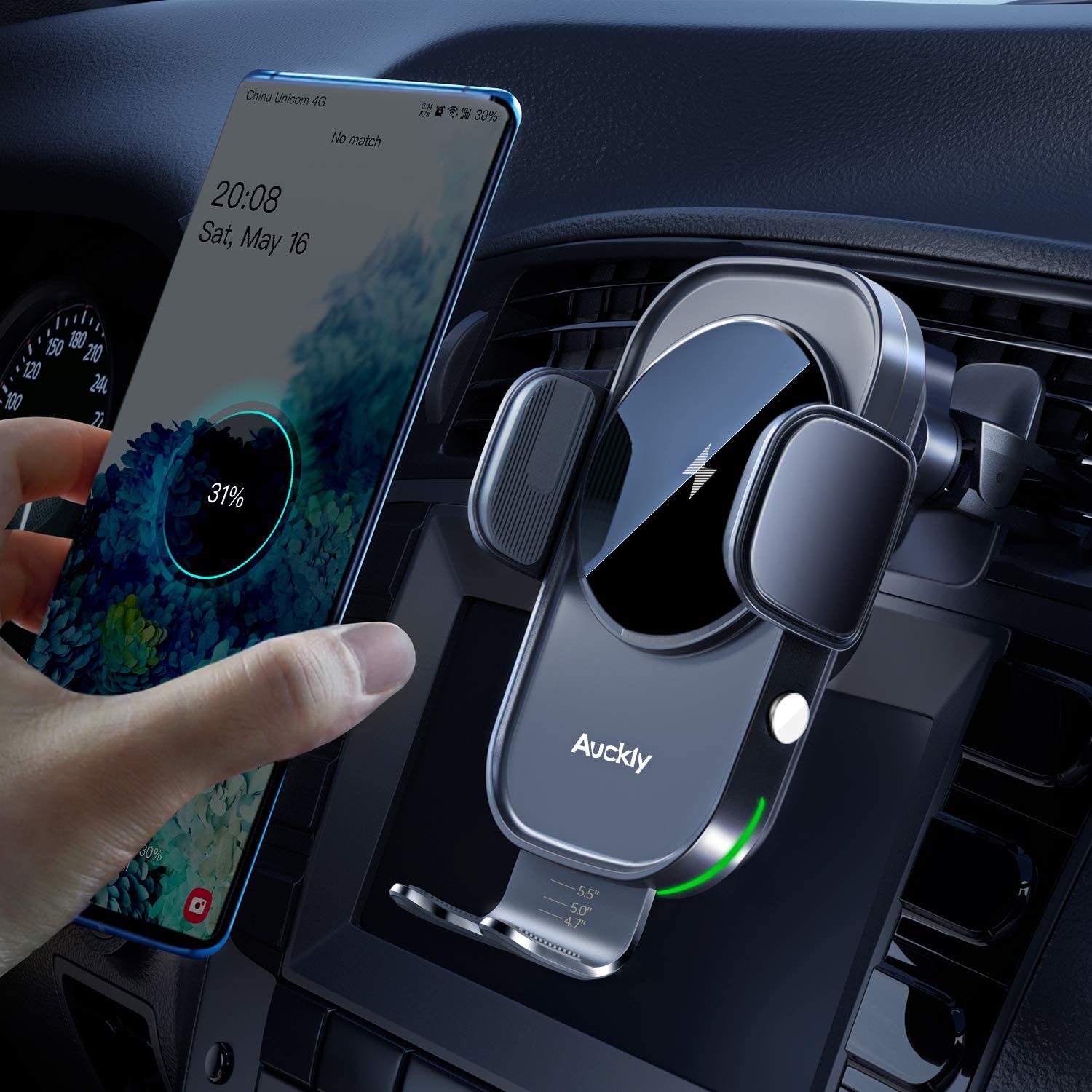 Wireless charging car bracket，