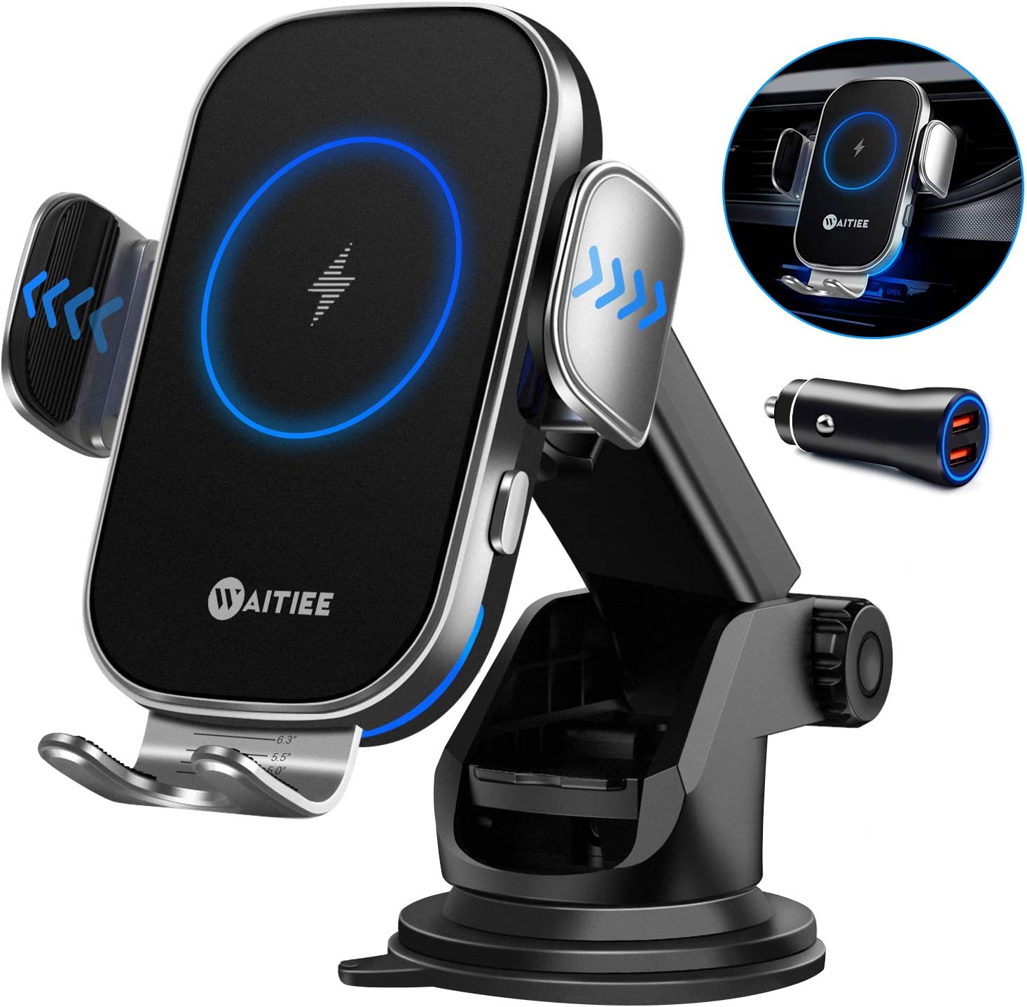 Wireless charging car bracket，