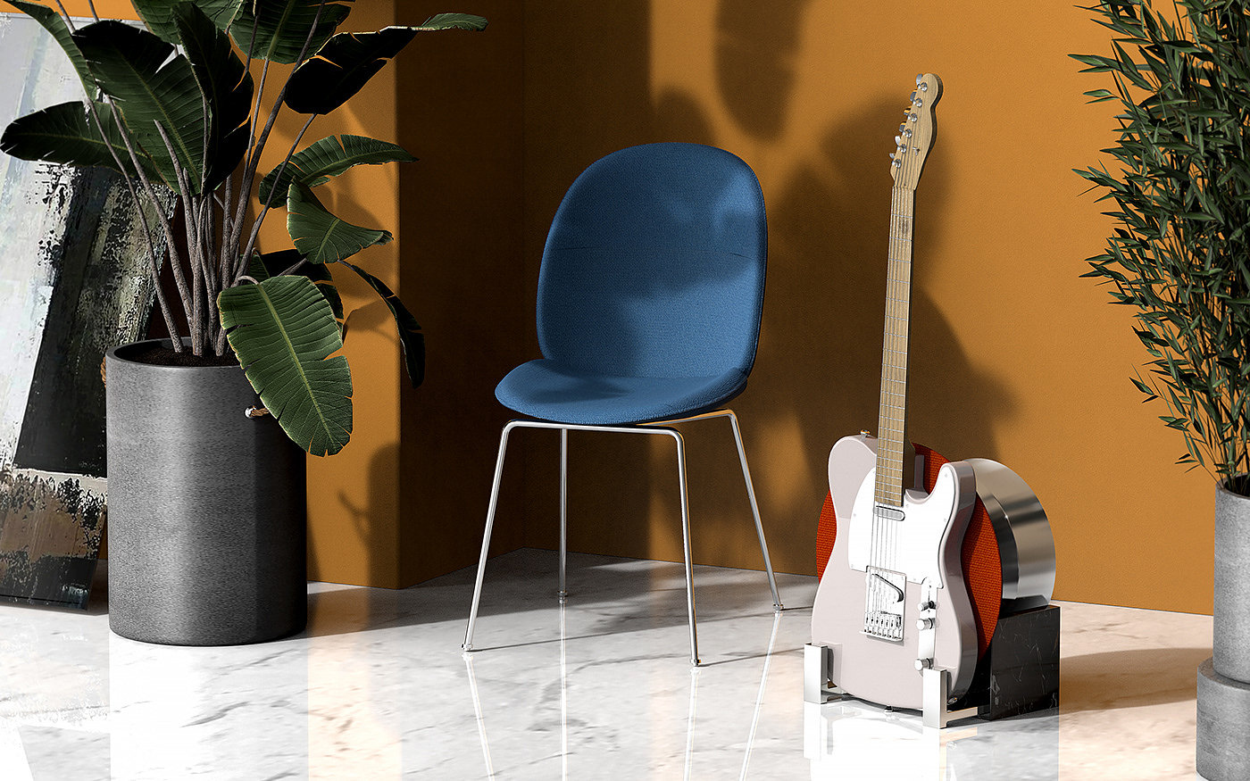 Covid-19，Guitar speaker，product design，Electronics，Appearance design，