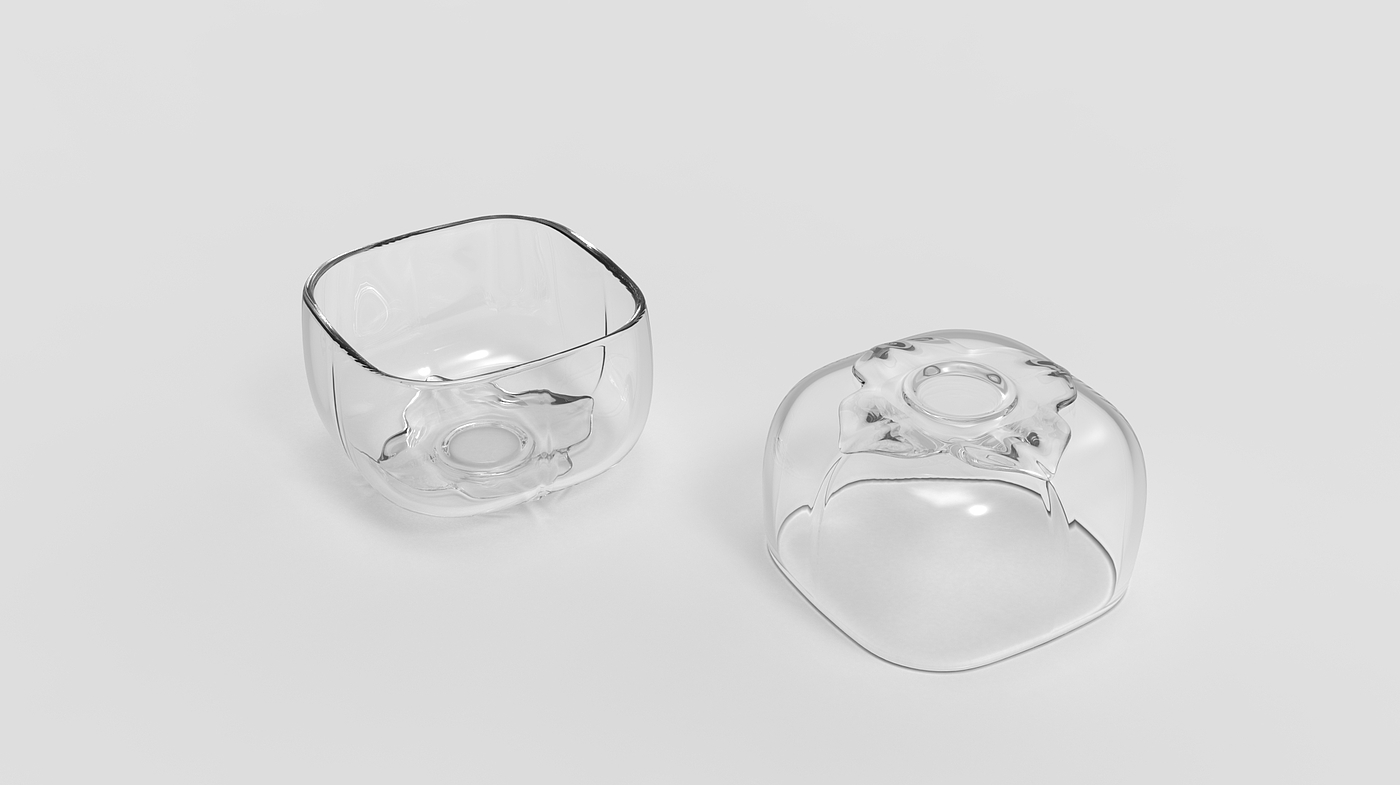 tea set，persimmon，Glass，Everything wins，Everything goes well.，Bionics Design ，