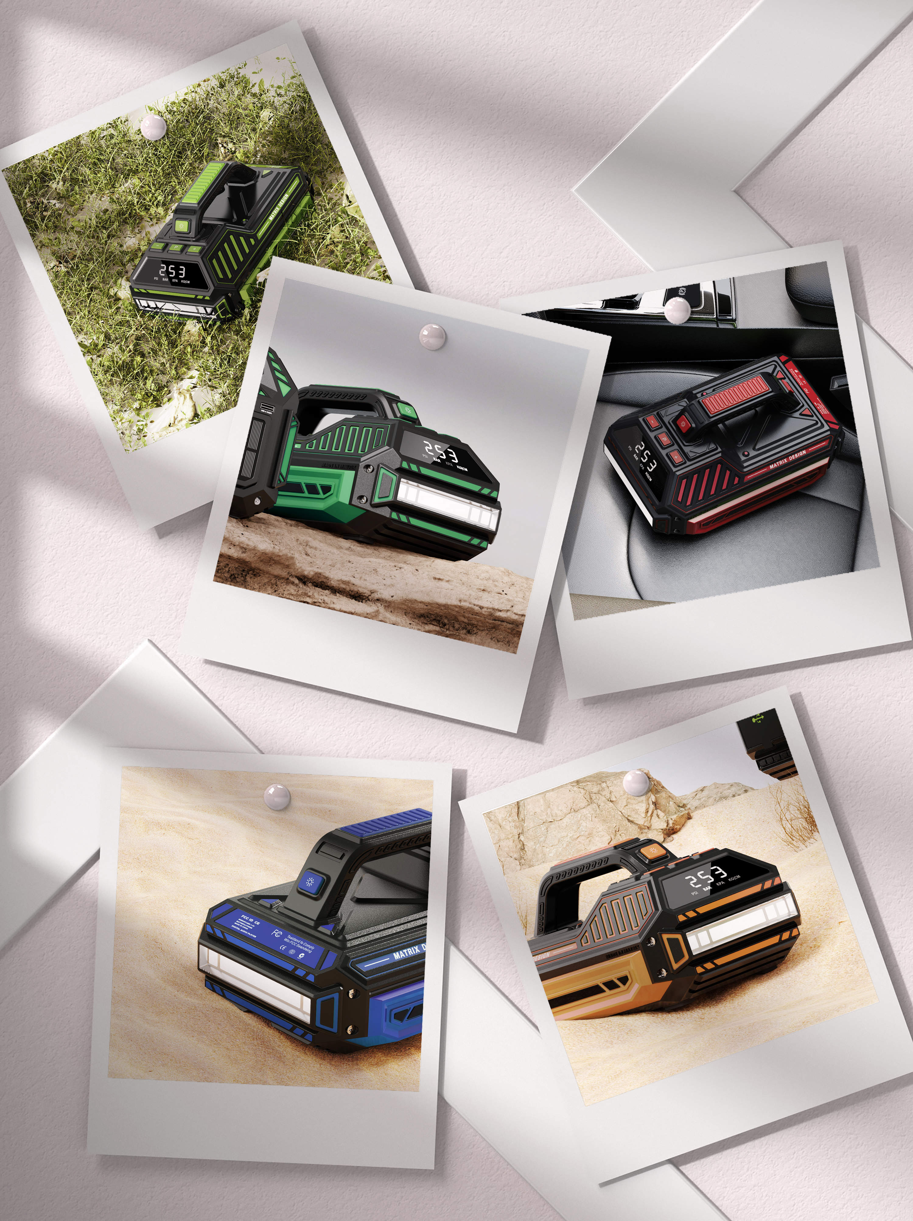 meet an emergency，radio，Disaster prevention，Vehicle mounted inflation pump，