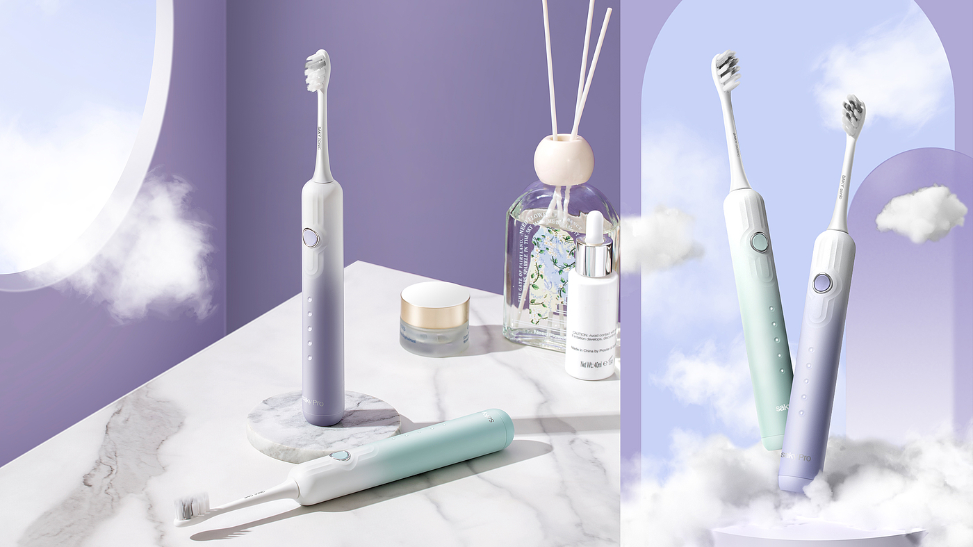 Electric toothbrush，toothbrush，Degree design，Personal care，Healthy oral cavity，