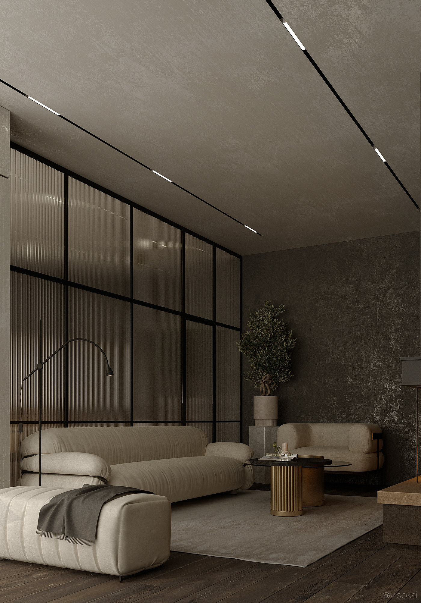 3d，visualization，apartment，Dark，