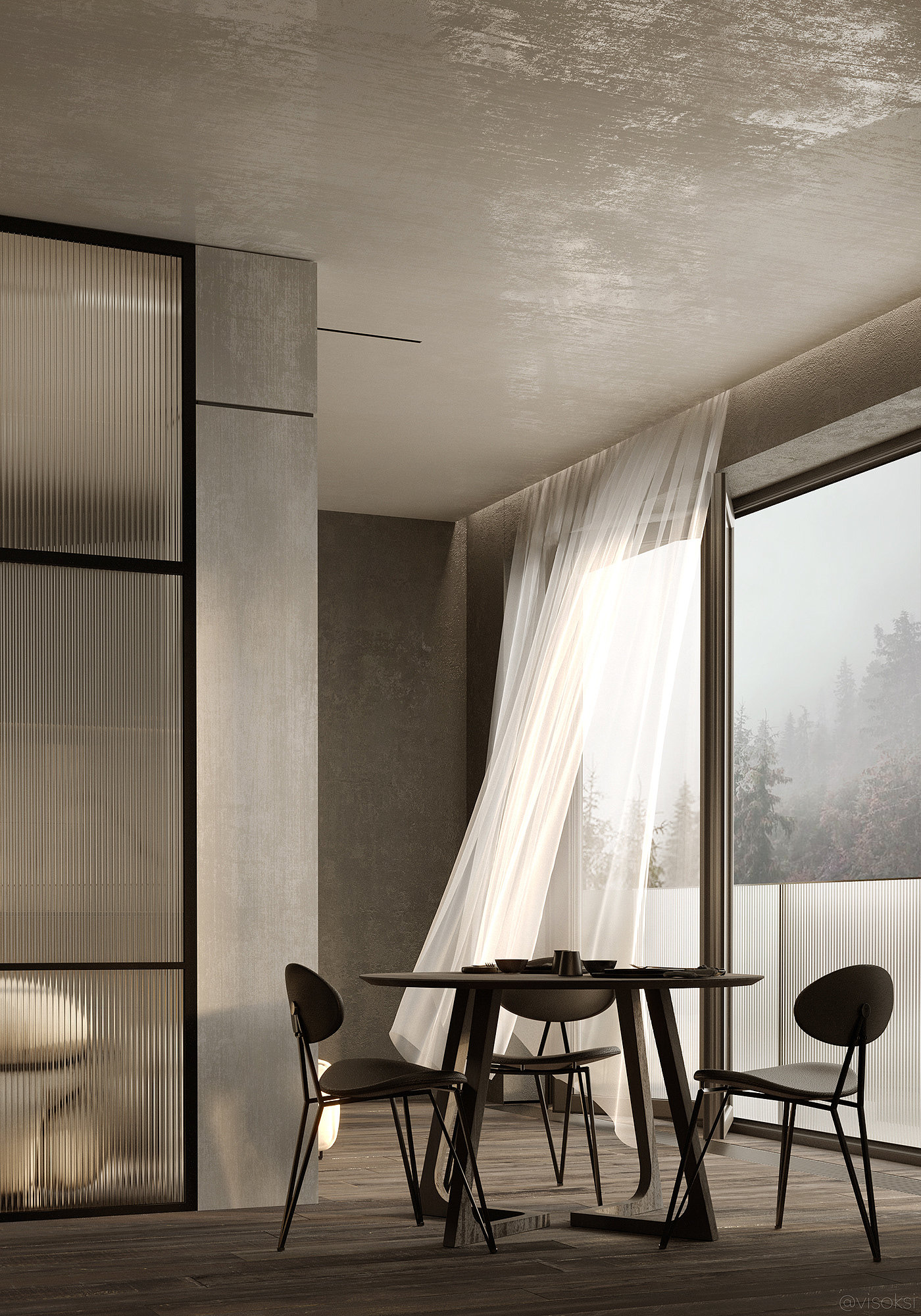 3d，visualization，apartment，Dark，