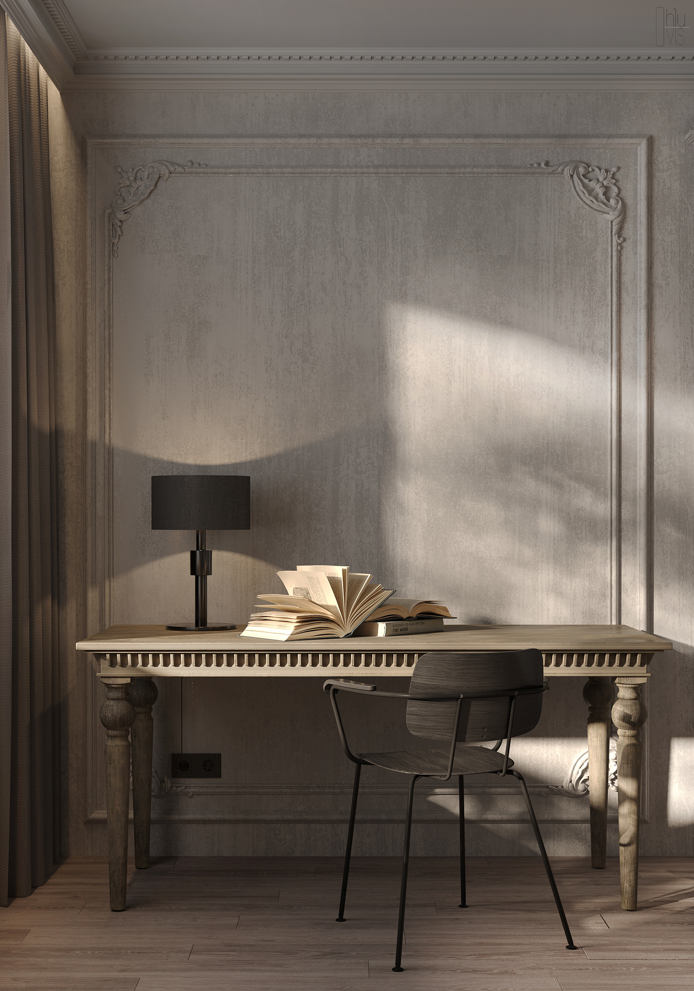 3d，visualization，apartment，Dark，