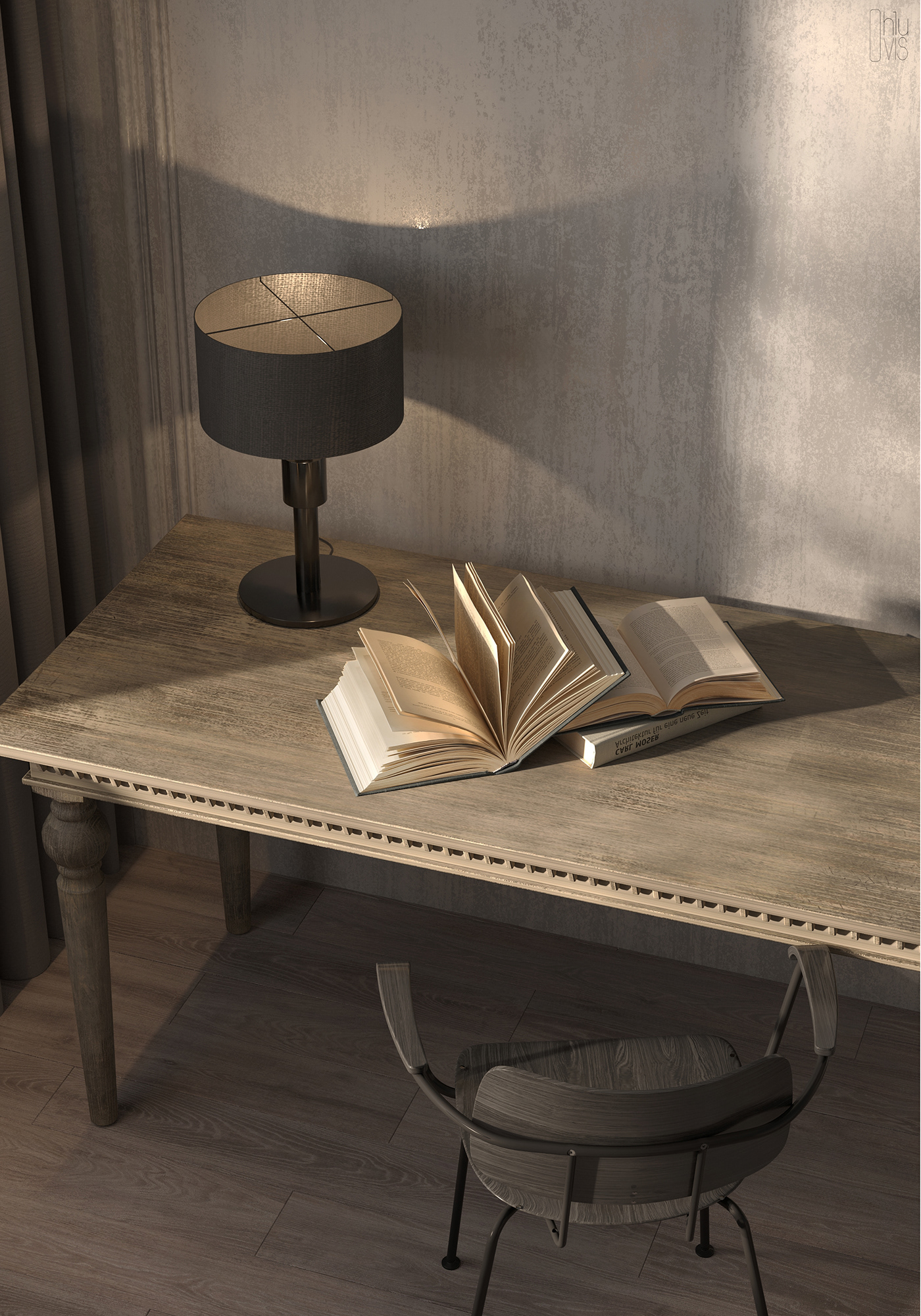 3d，visualization，apartment，Dark，