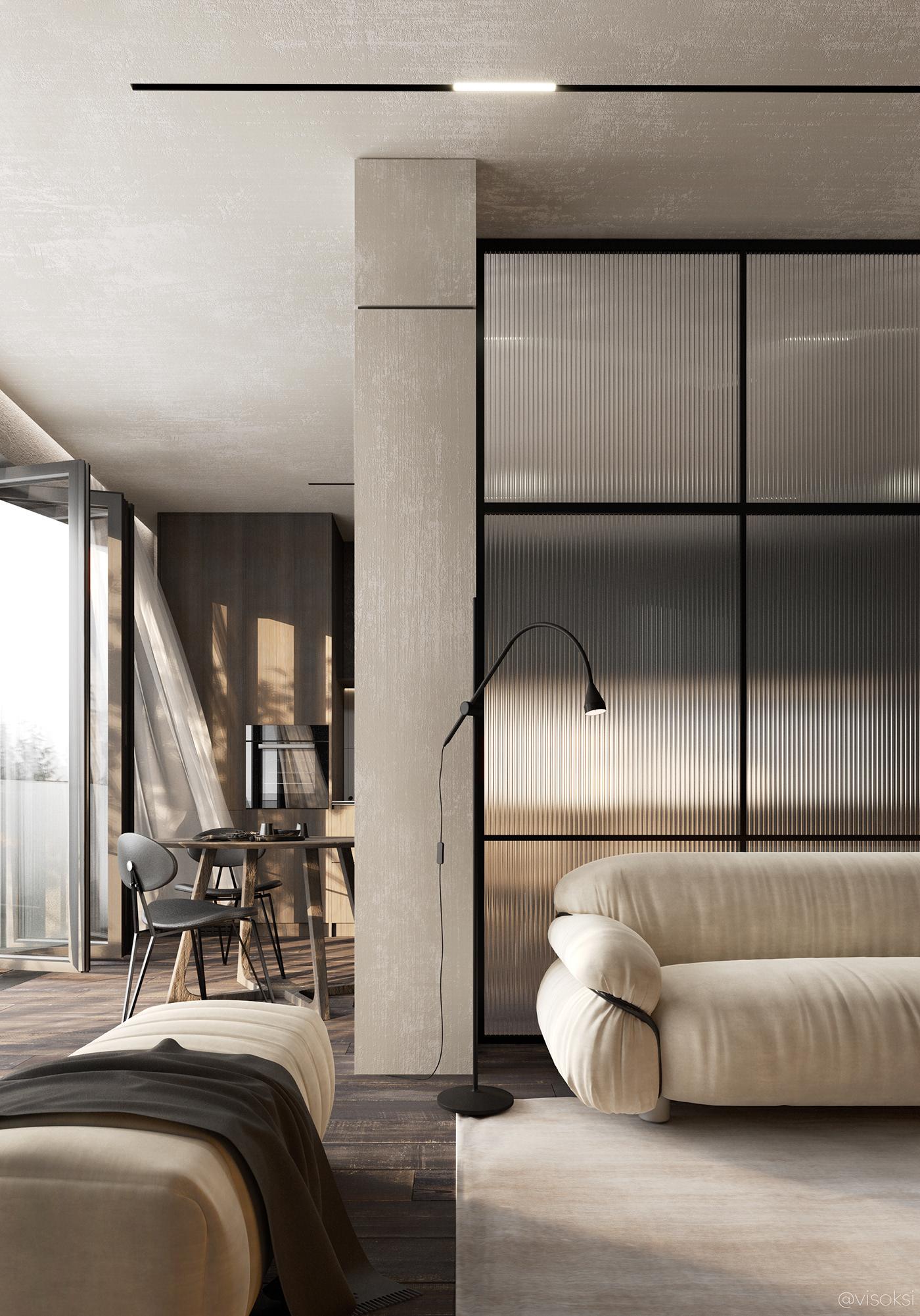 3d，visualization，apartment，Dark，